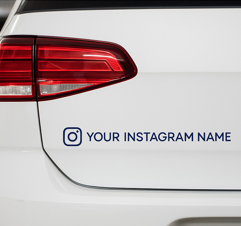 Autosticker elegant instagram account