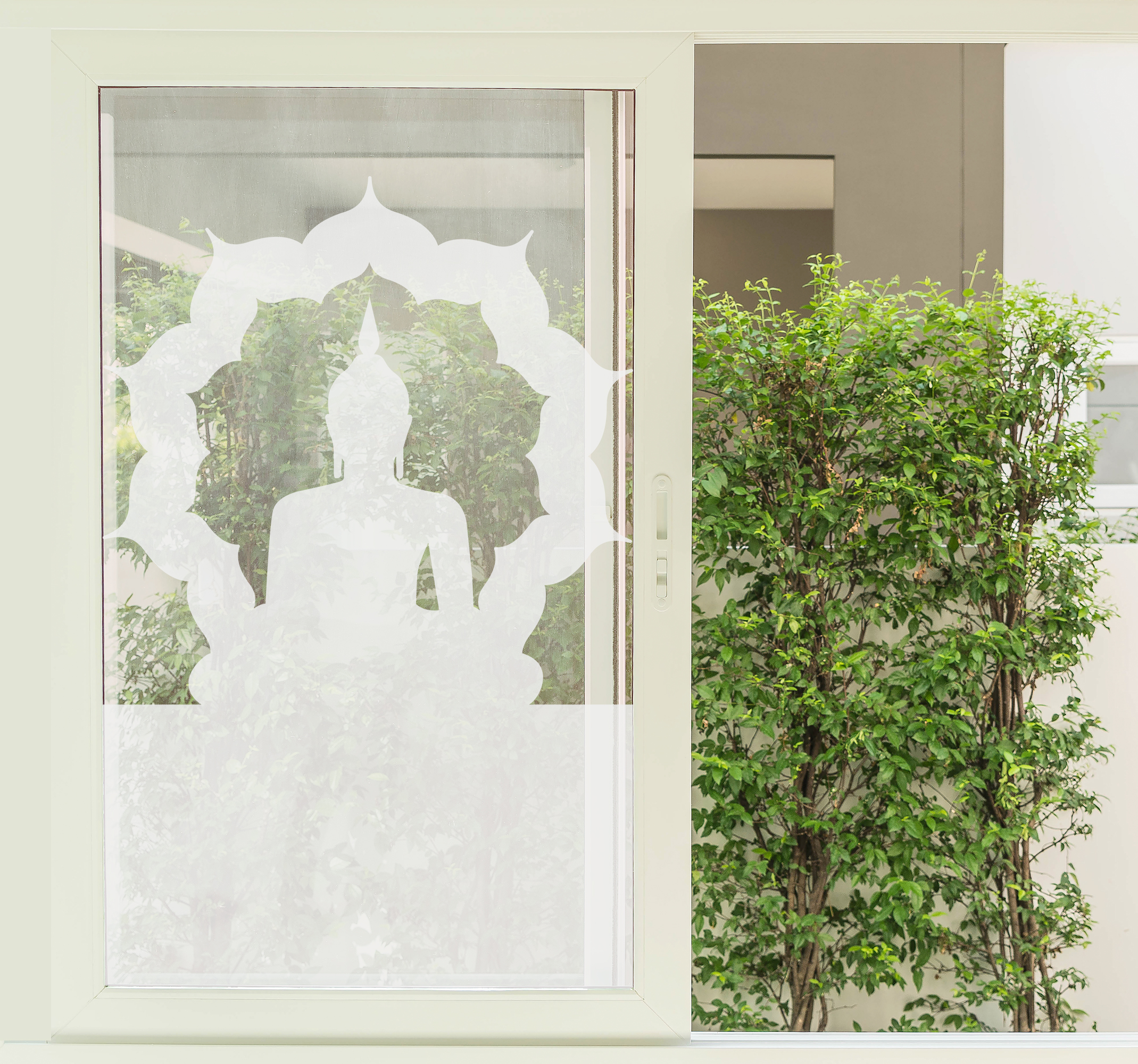 Pellicola per vetro meditazione Buddha