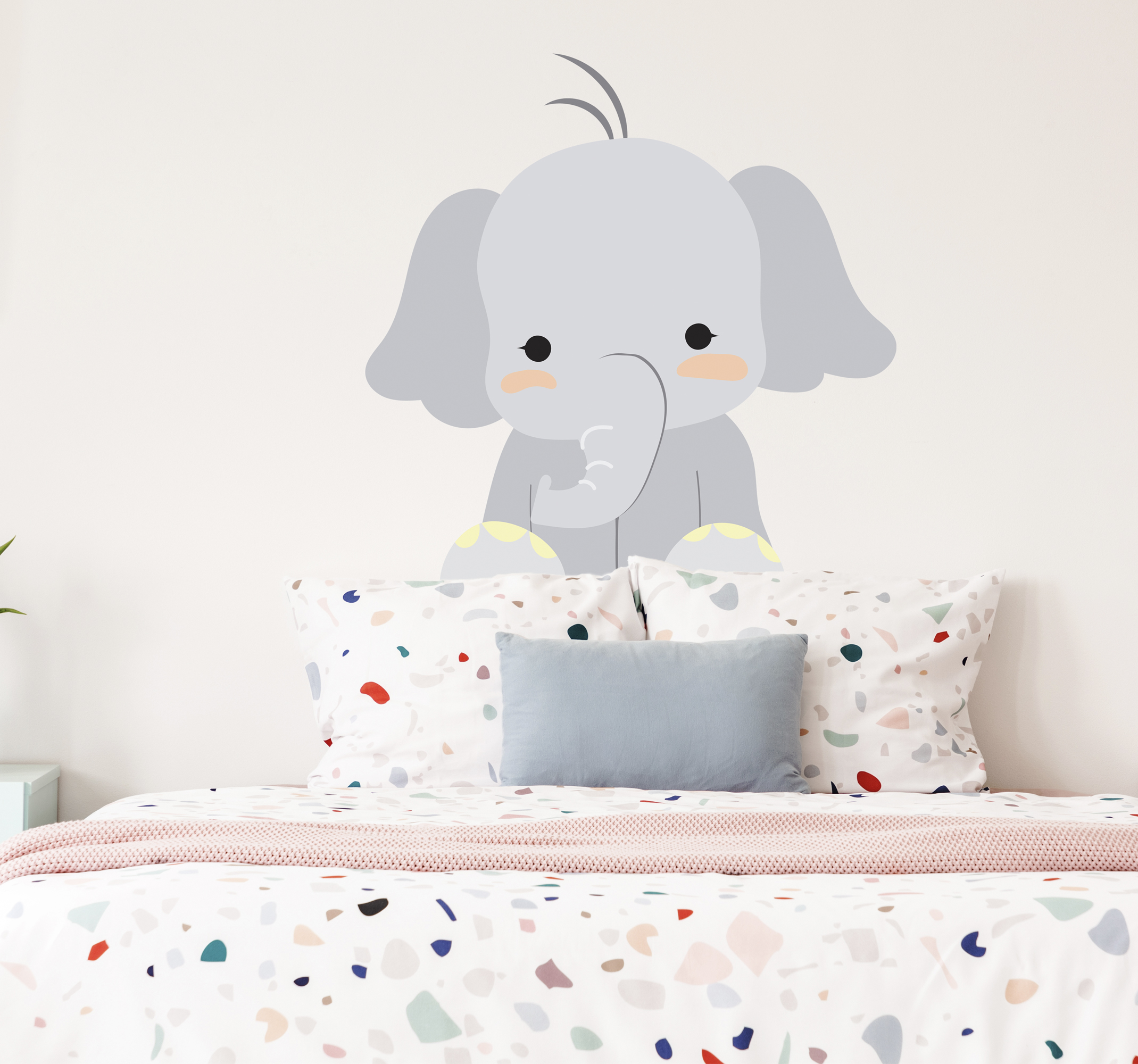 Tenstickers Sticker baby olifant