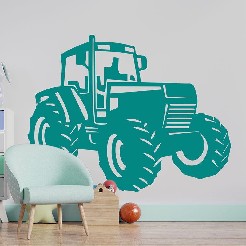 Tenstickers Zetro tractor illustratie kunst aan de muur