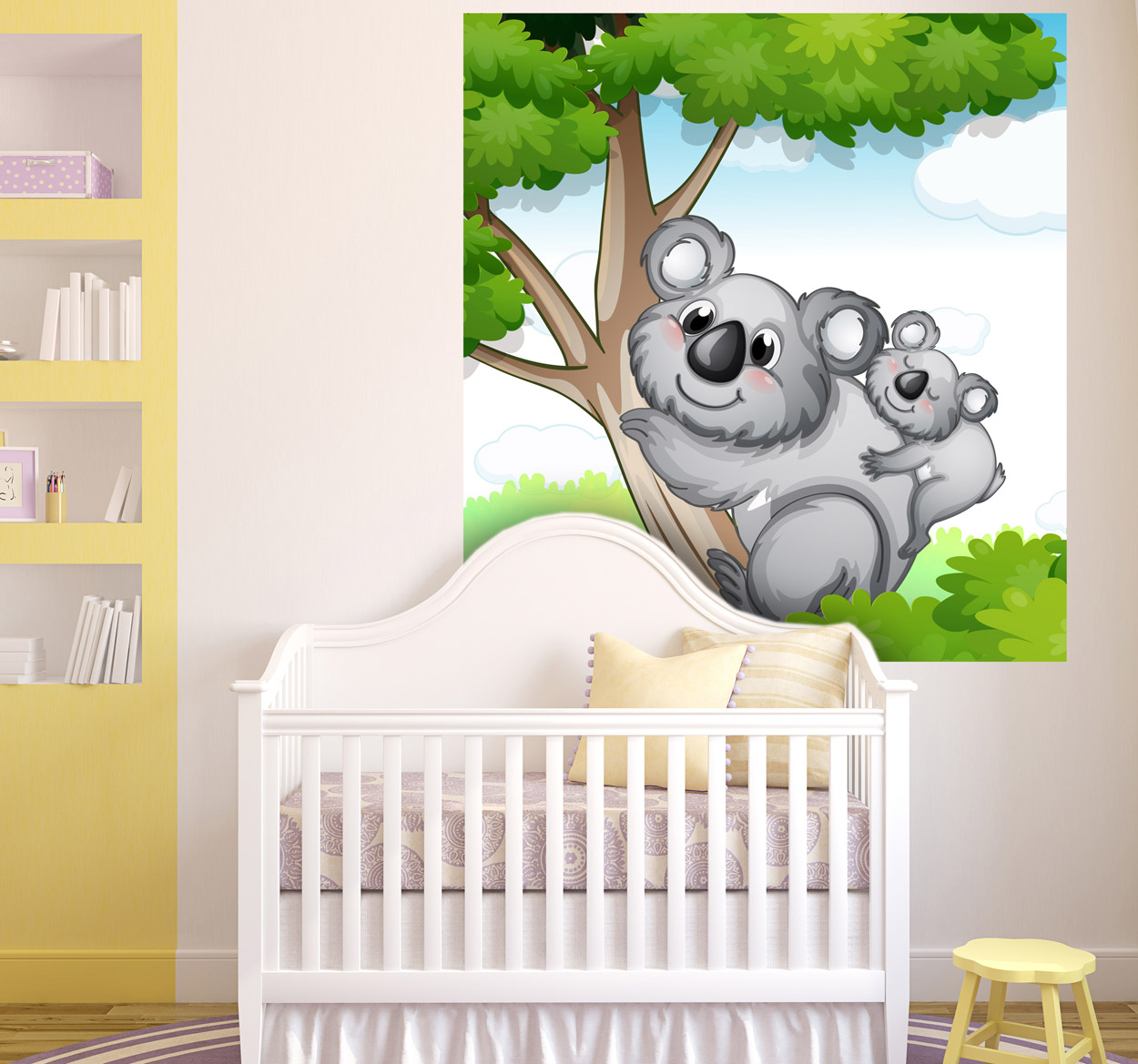 Tenstickers Sticker kind koala boom vrolijk