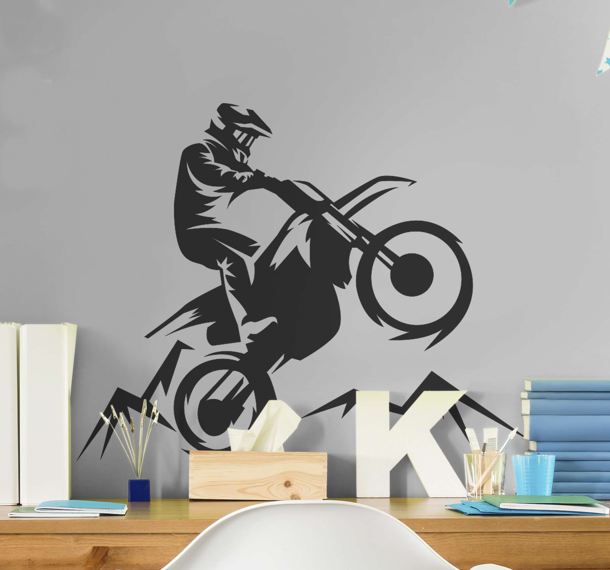 Adesivo di moto Motociclista