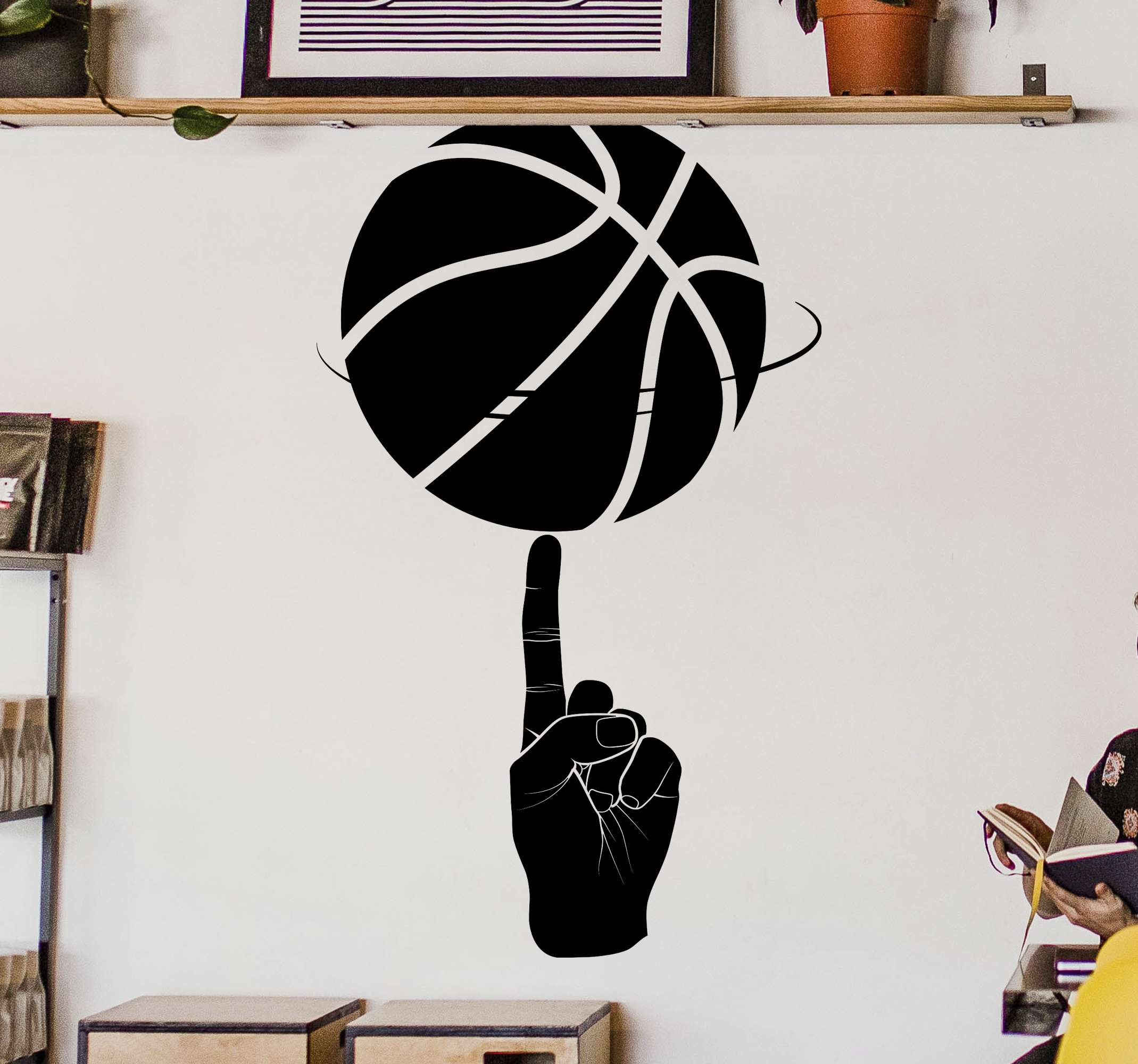 Wandsticker Basketball Basketballfinger