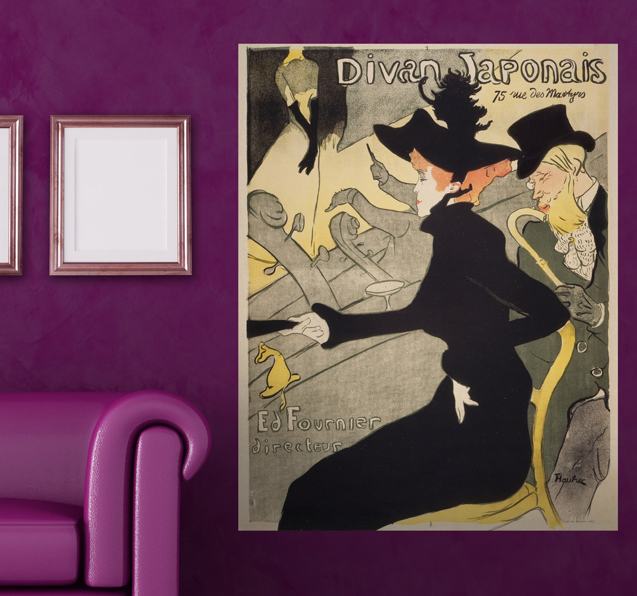 Sticker decorativo Divan Japonais Lautrec