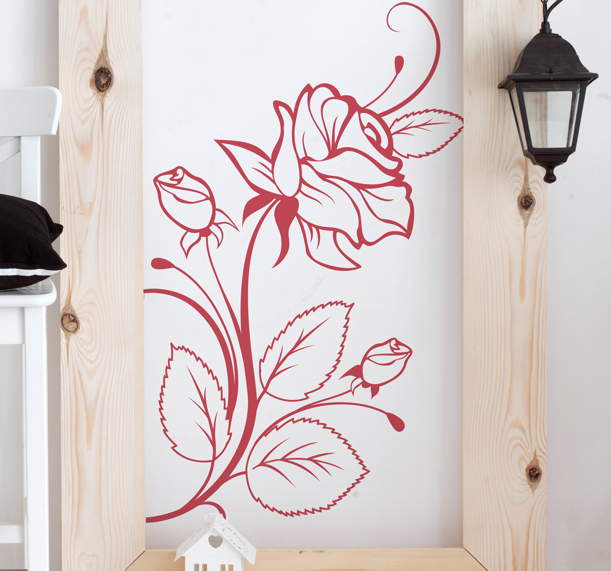 Tenstickers Sticker modern elegant roos