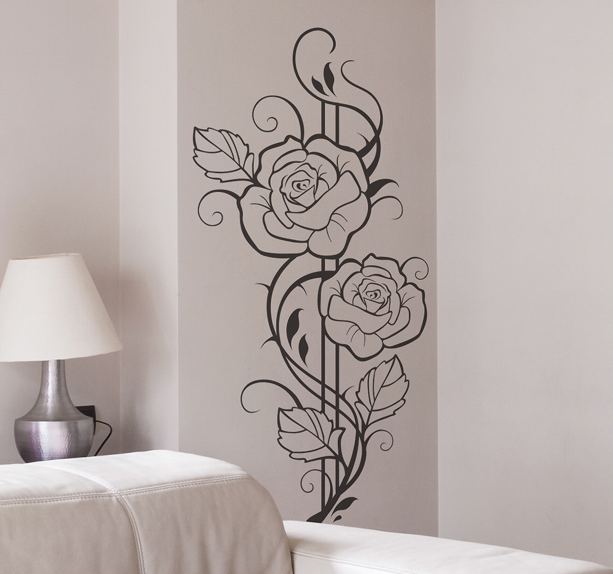 Tenstickers Moderne rozen bloemen sticker