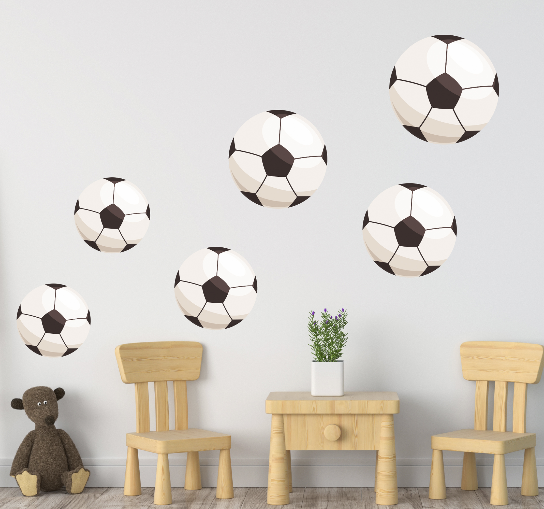 Wandsticker Fußball Fußball kopfteil