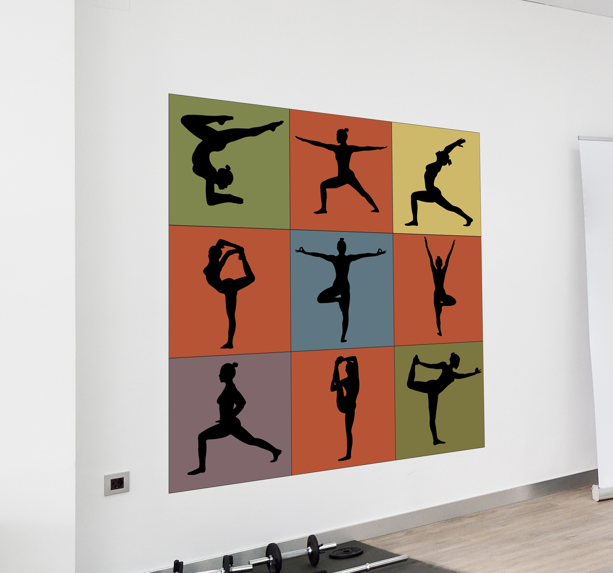 Tenstickers Stickers sport Yoga-posities
