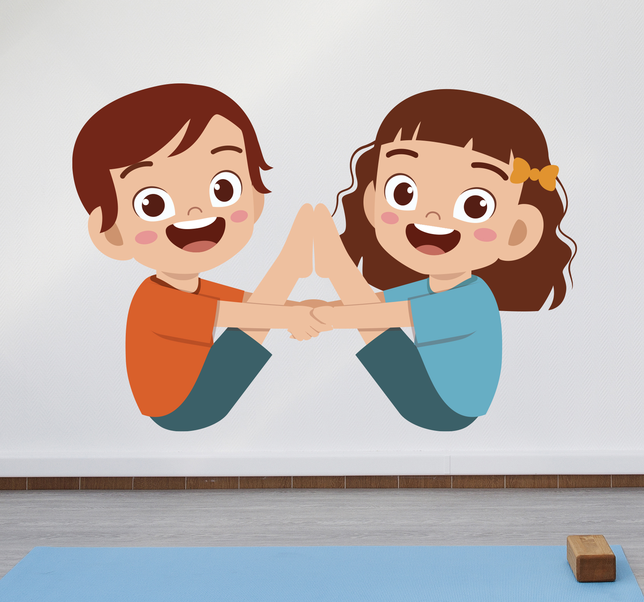 Tenstickers Stickers sport Yoga voor kinderen