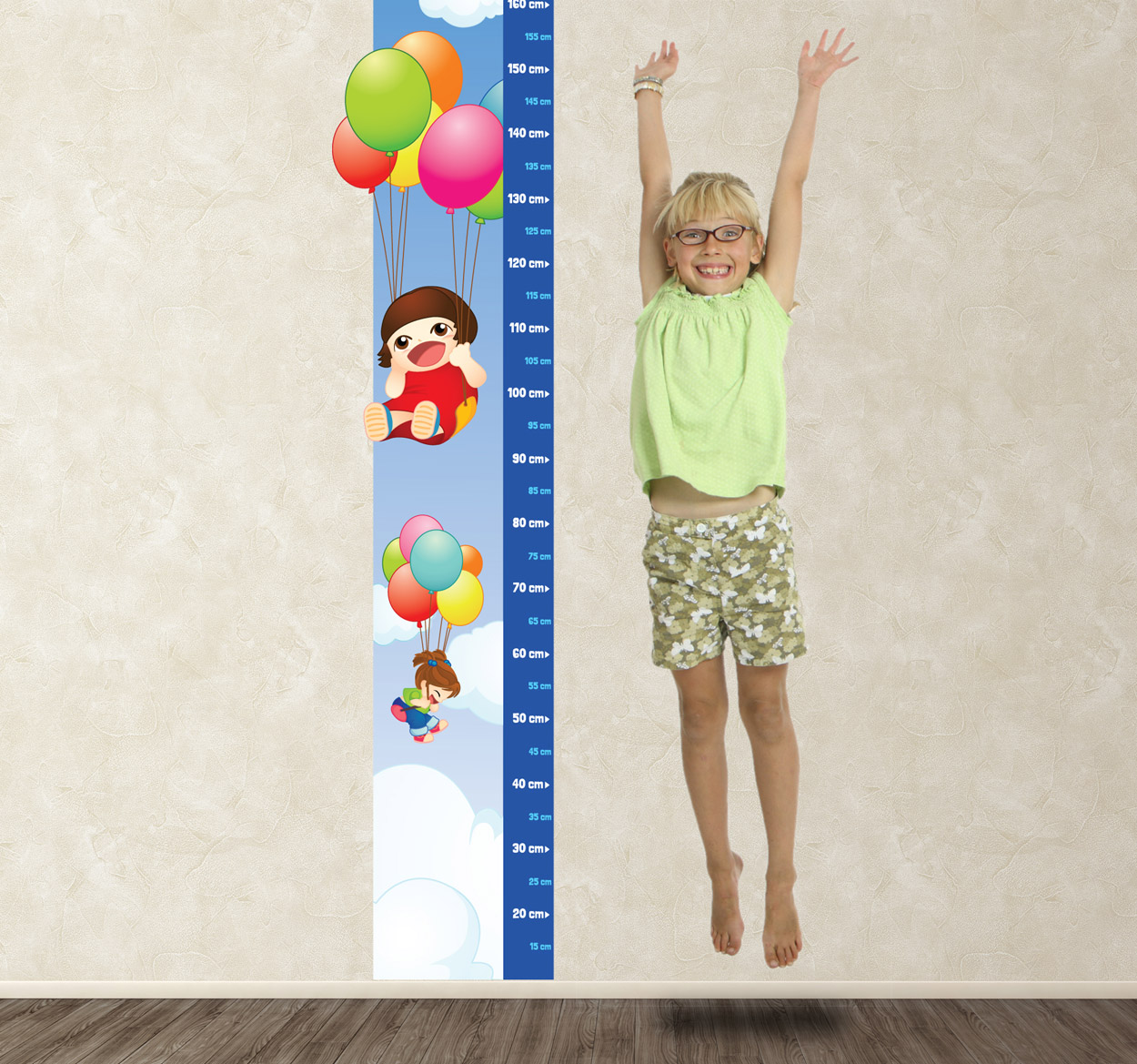 Adesivo bambini metro con palloncini