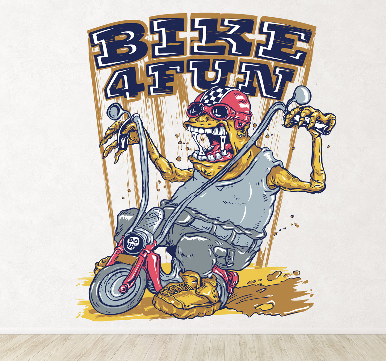 Sticker decorativo mostro Harley