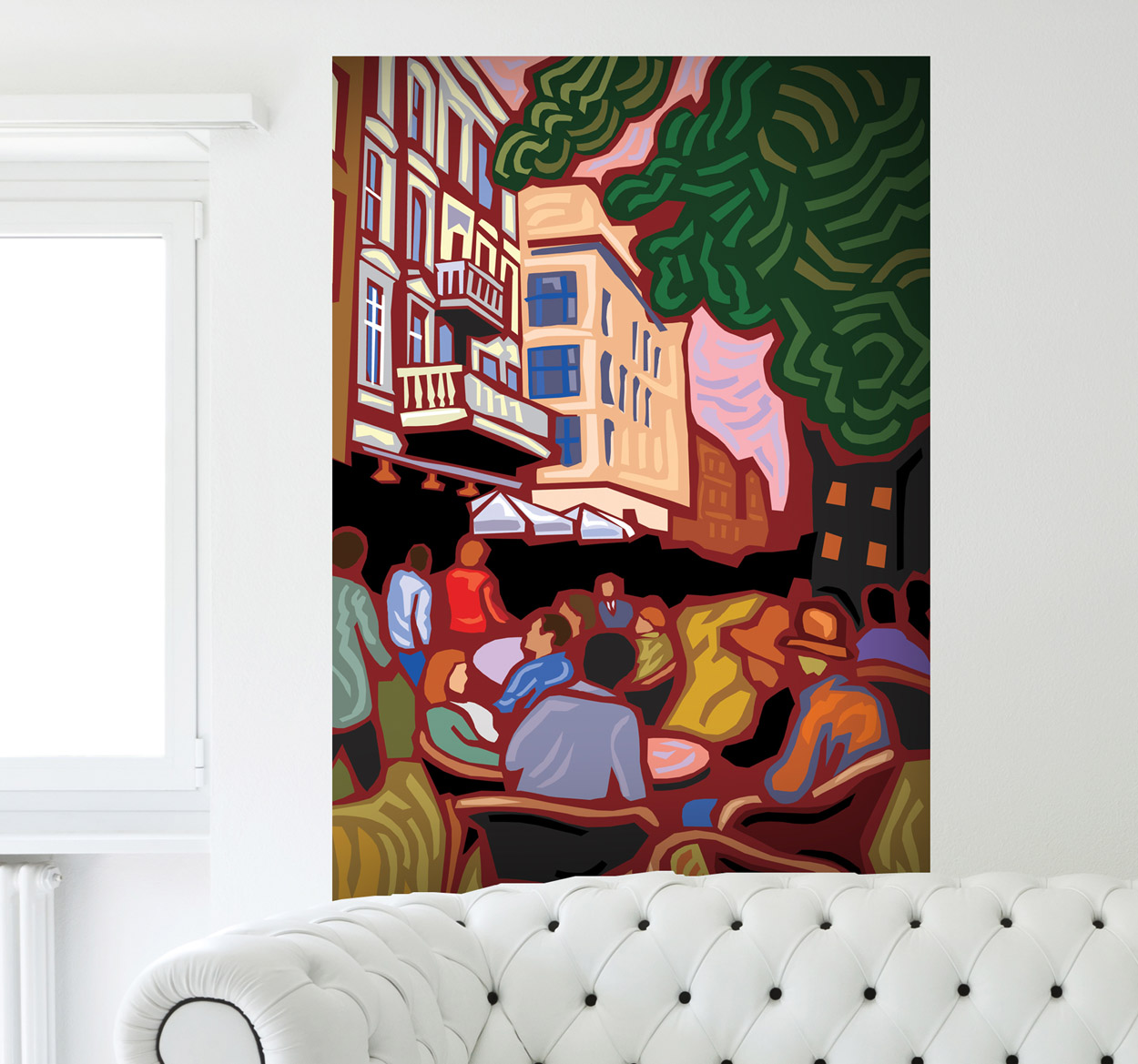 Sticker decorativo quadro impressionista