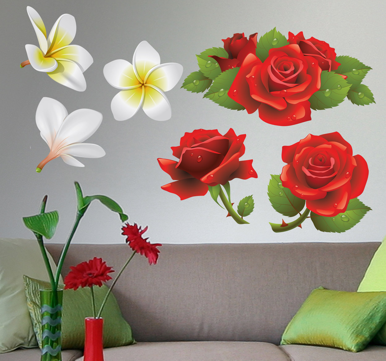 Tenstickers Bloemen collectie sticker