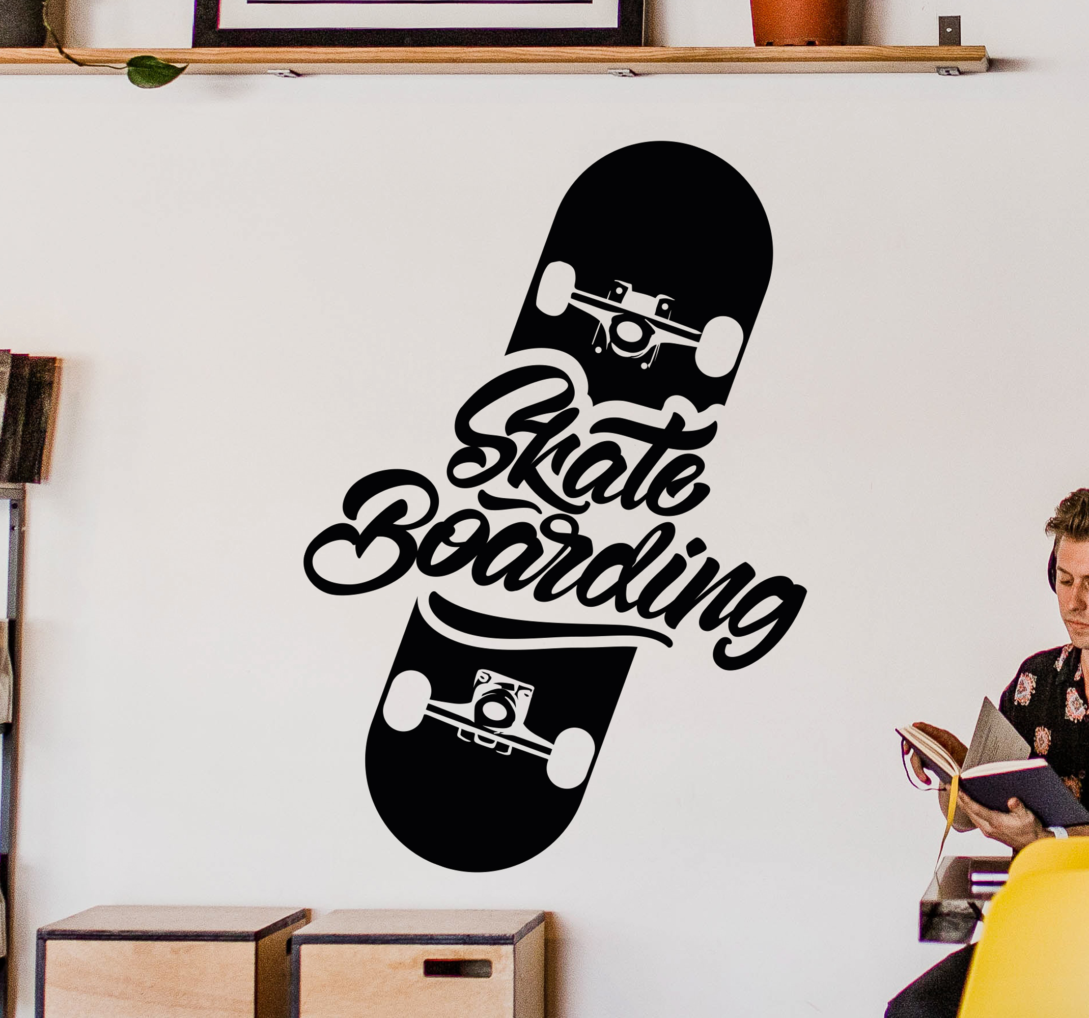 Tenstickers Stickers sport Skate logo vintage