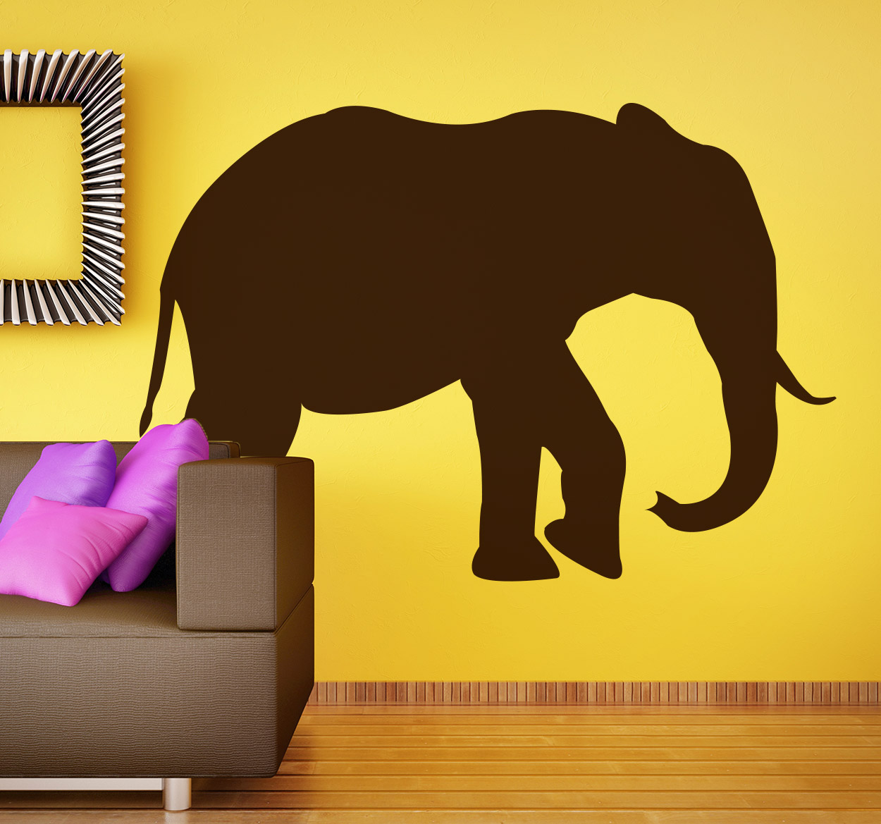 Tenstickers Sticker silhouette olifant