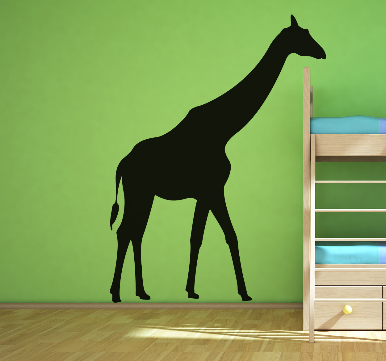 Tenstickers Sticker silhouette giraf