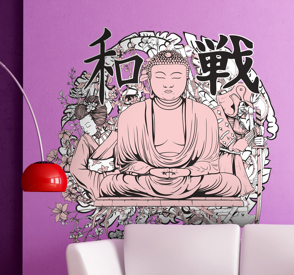 Sticker decorativo Buddha