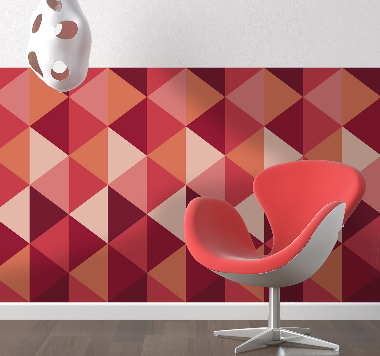 Adesivi 3D geometria a triangoli