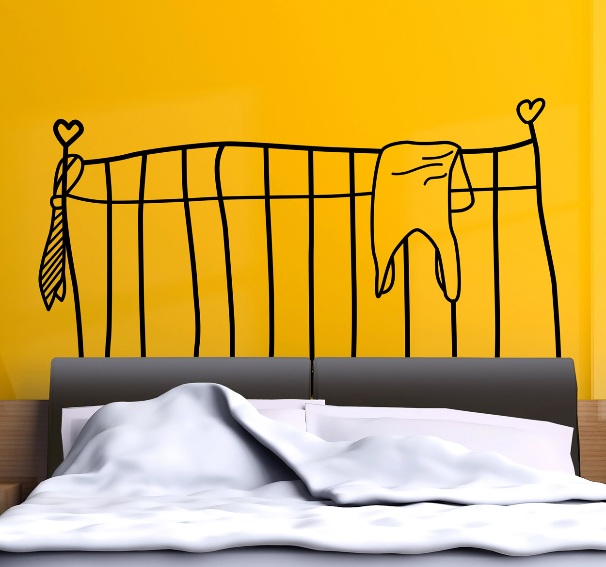Tenstickers Sticker hoofdeinde bed kind