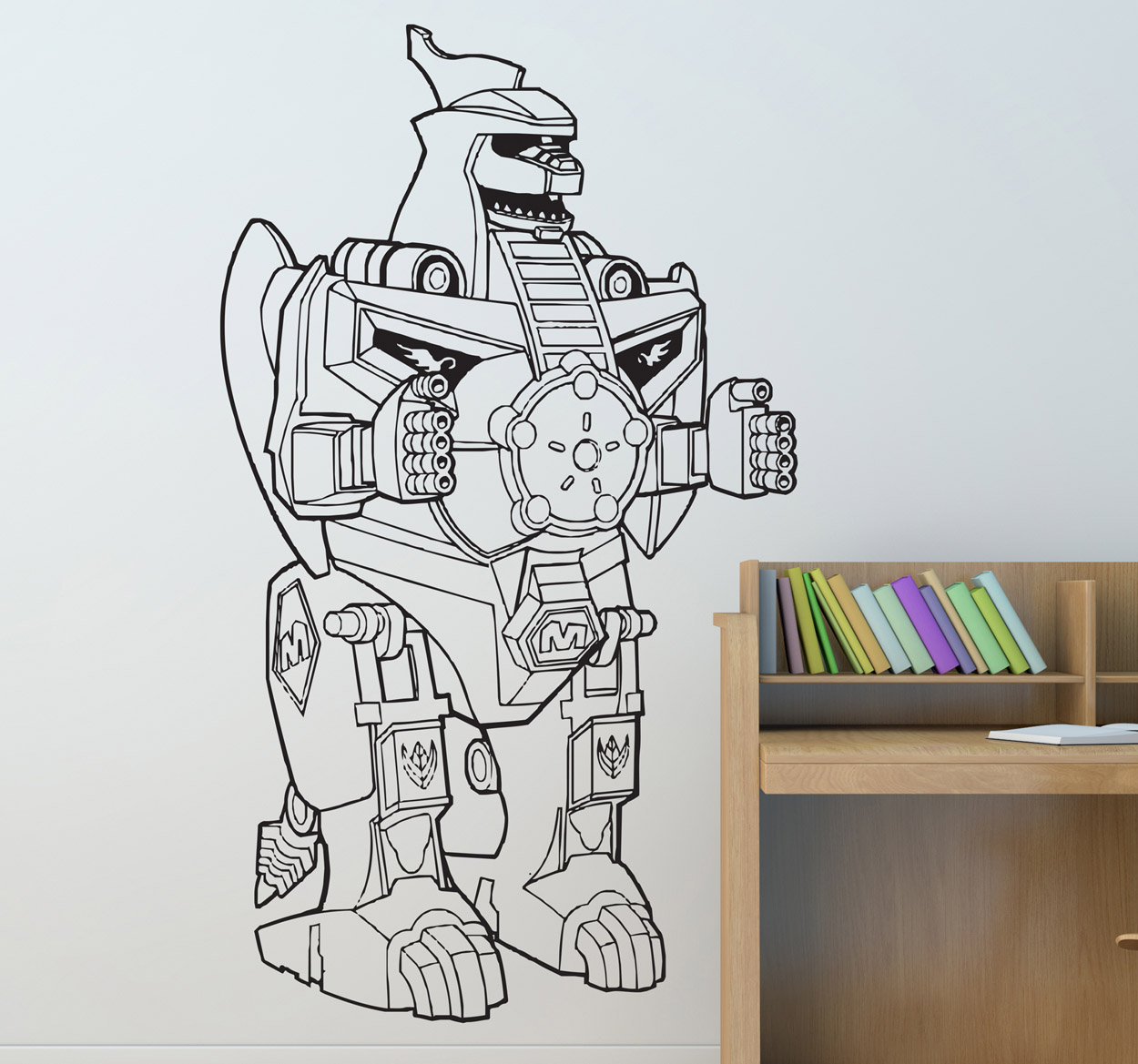 Dragonzord Power Ranger kinderen sticker