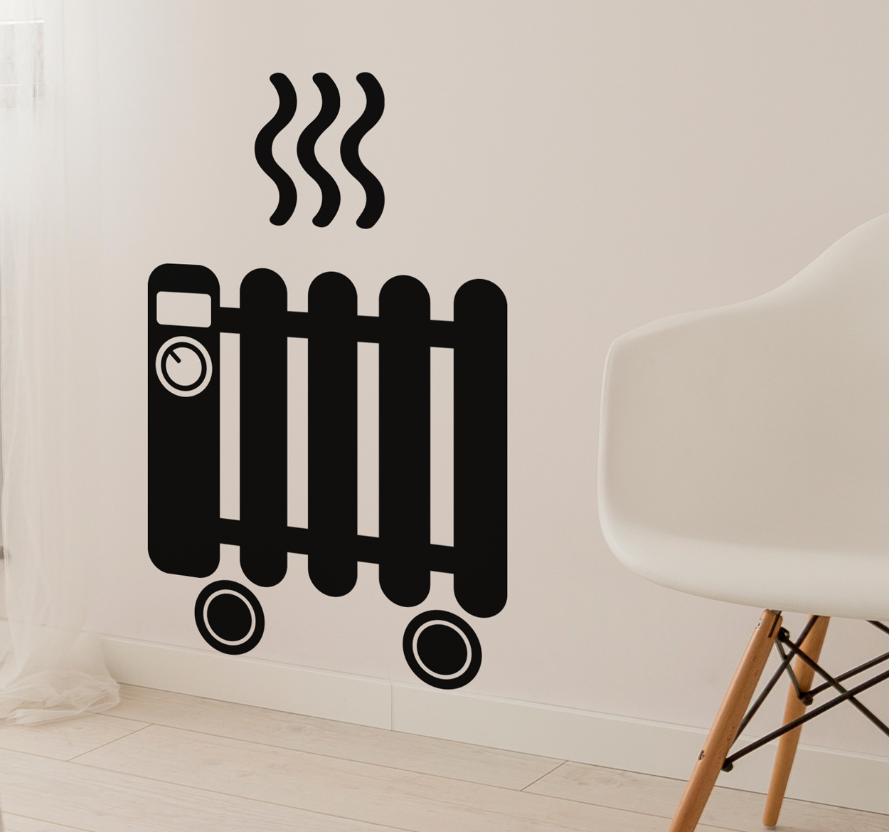 Tenstickers Muursticker Radiator