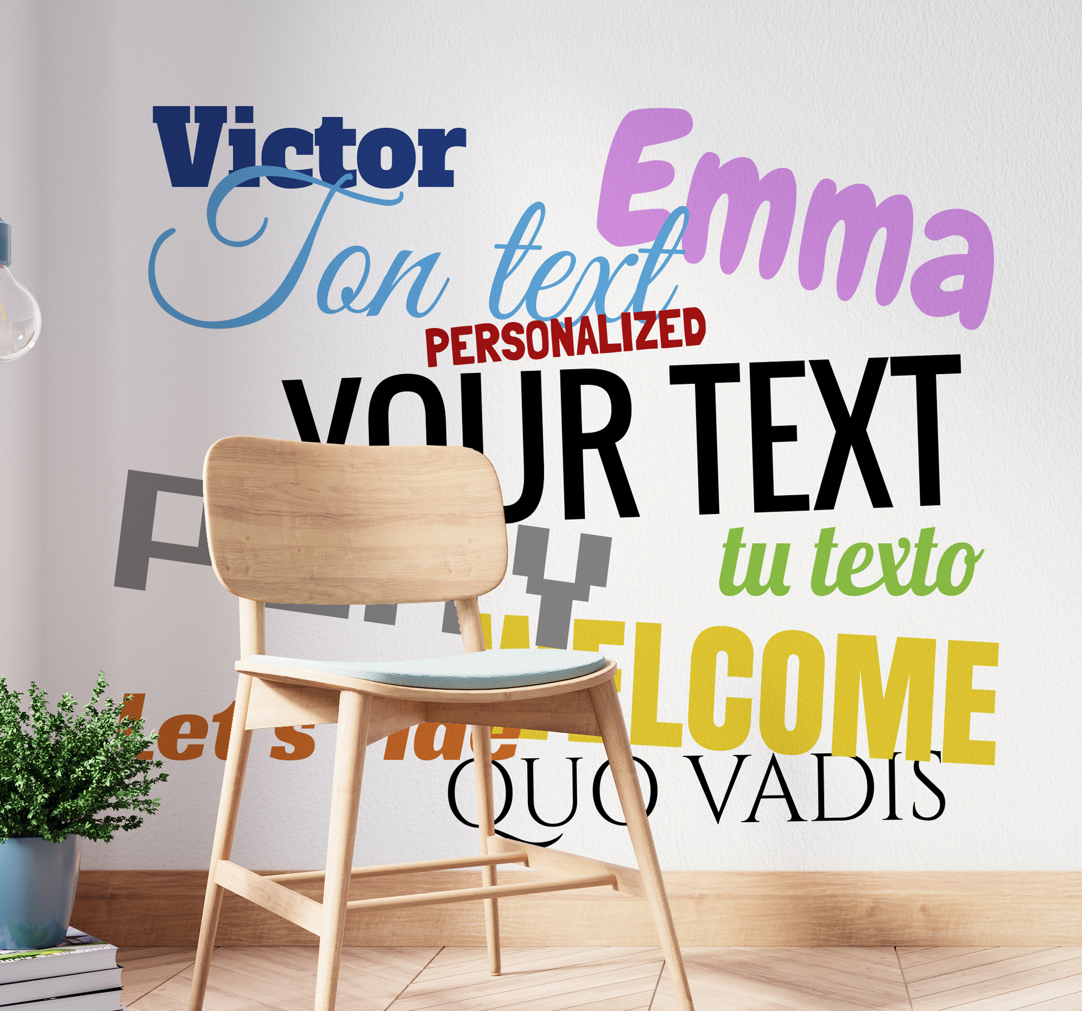 Vinilo texto personalizado y vinilo frases personalizadas