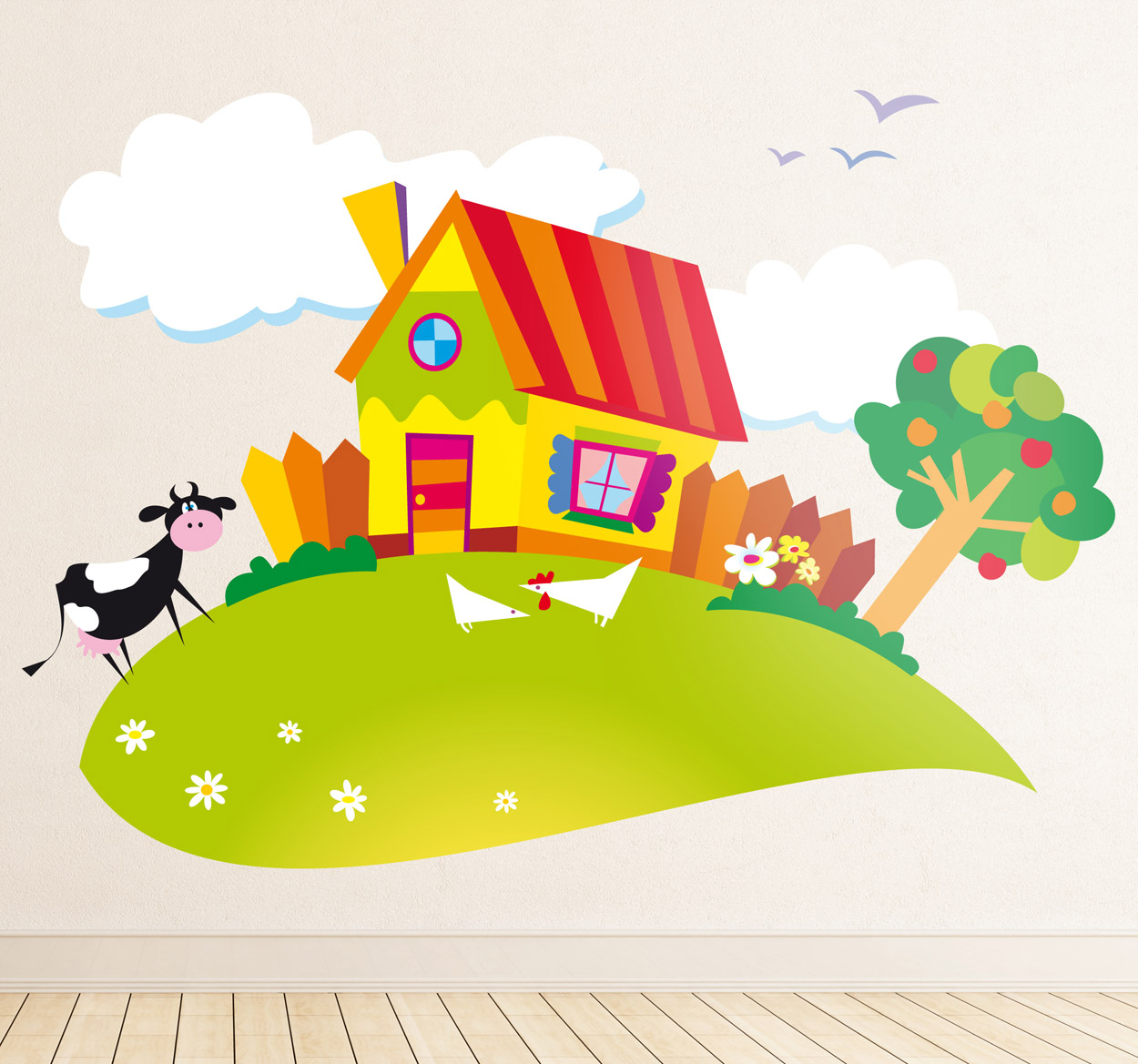 Tenstickers Sticker kinderen boerderij dieren