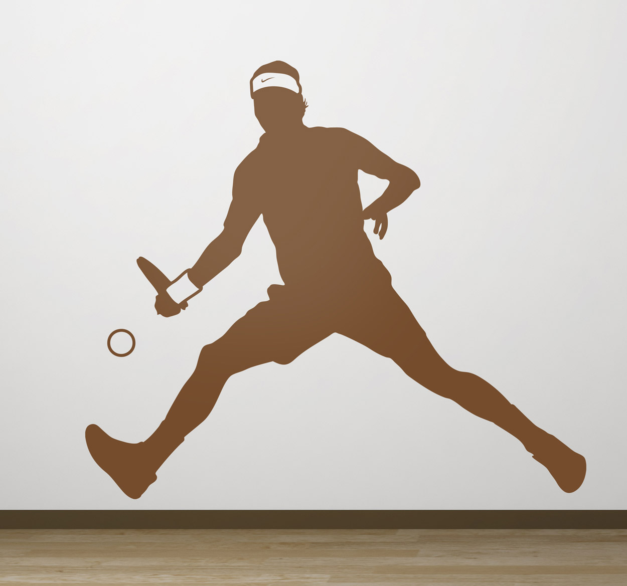 Tenstickers Sticker silhouette tennis speler