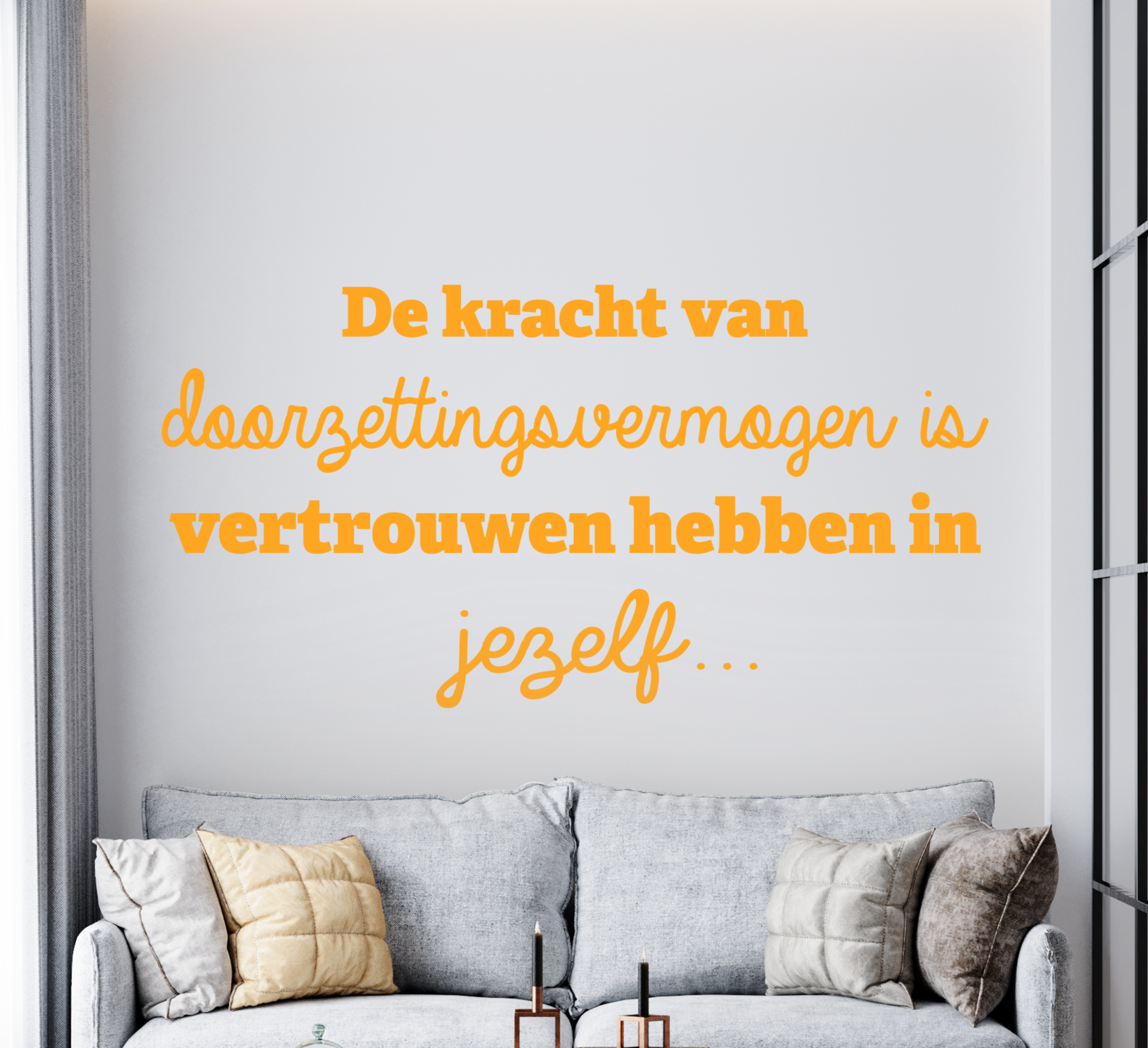 Tenstickers Tekst stickers Heb vertrouwen in jezelf