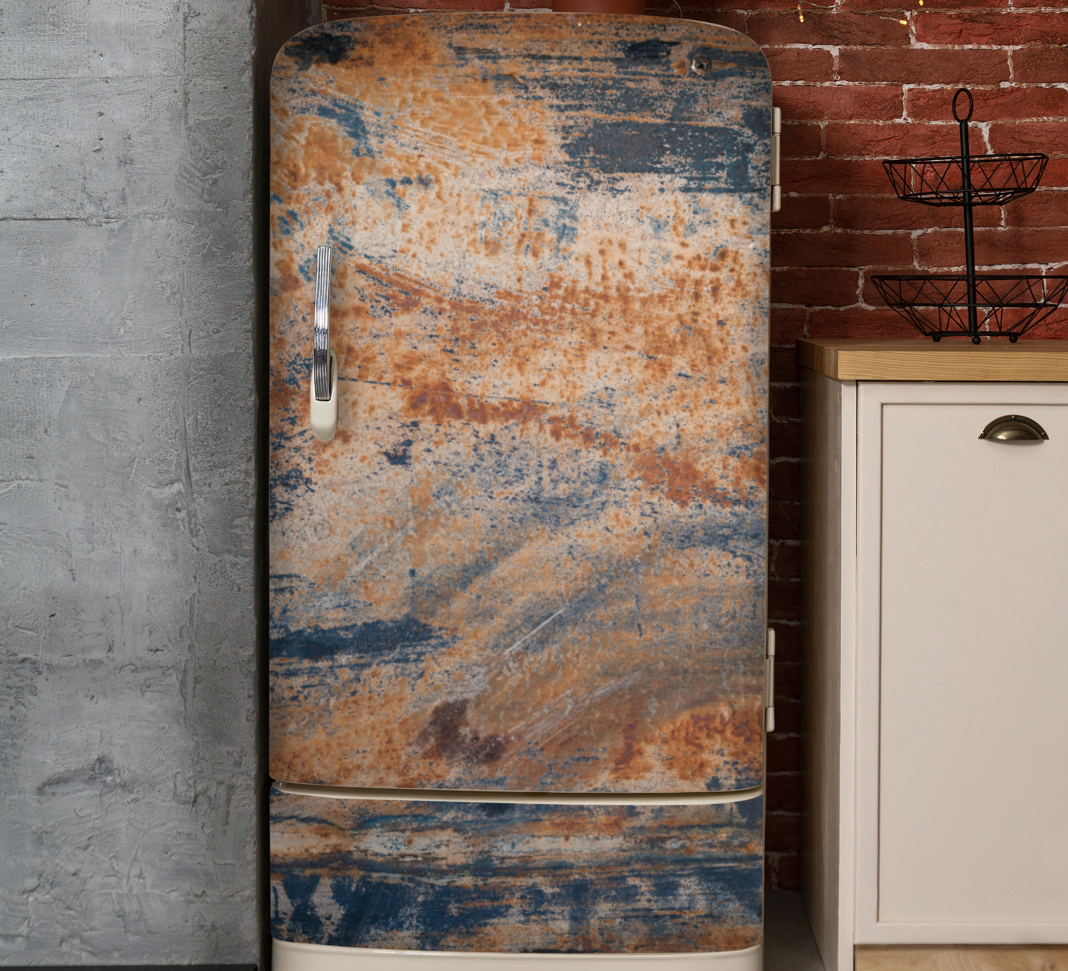 Adesivo per frigo texture vintage