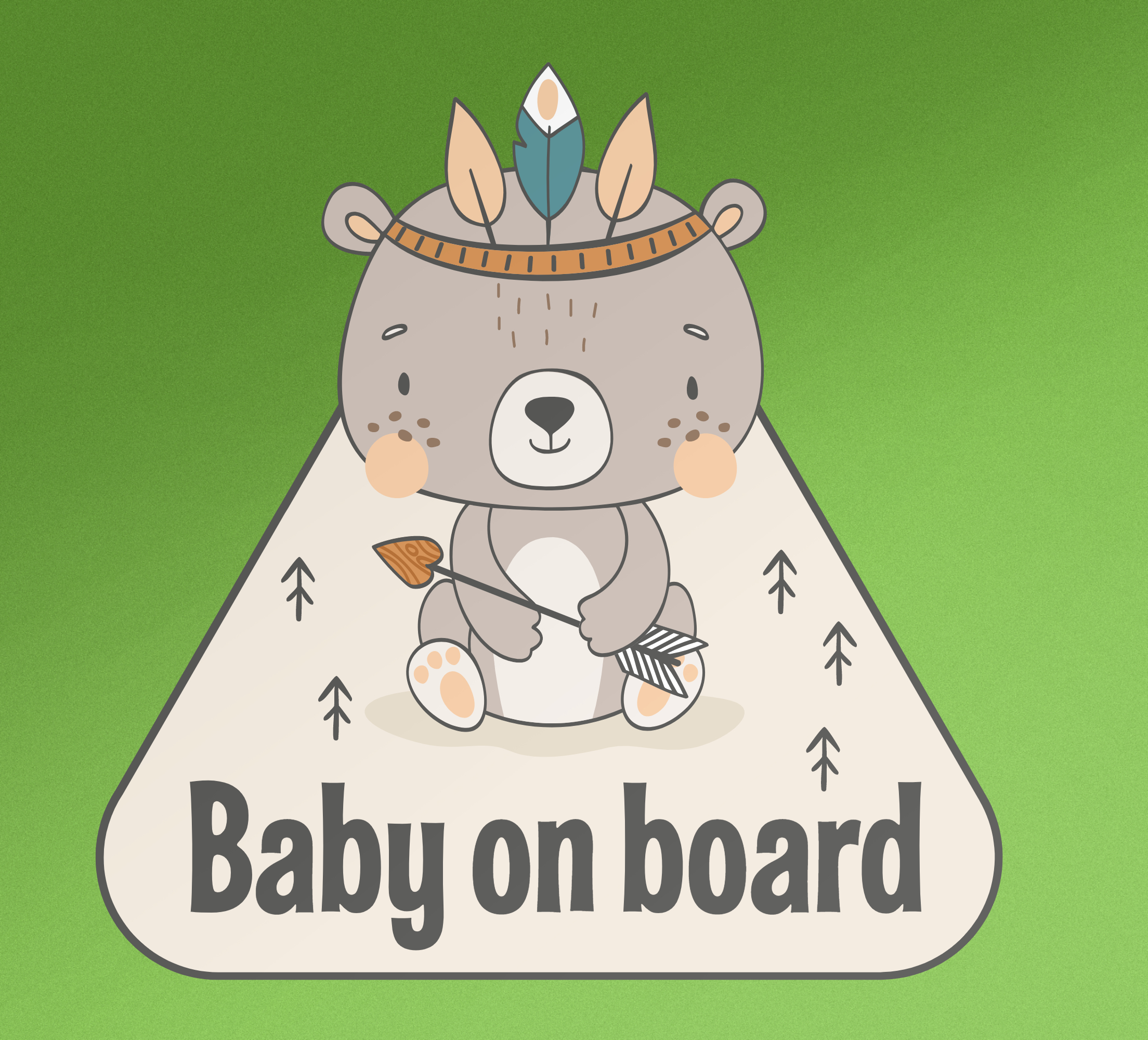 Adesivo bimbo a bordo Orsetto bambino a bordo