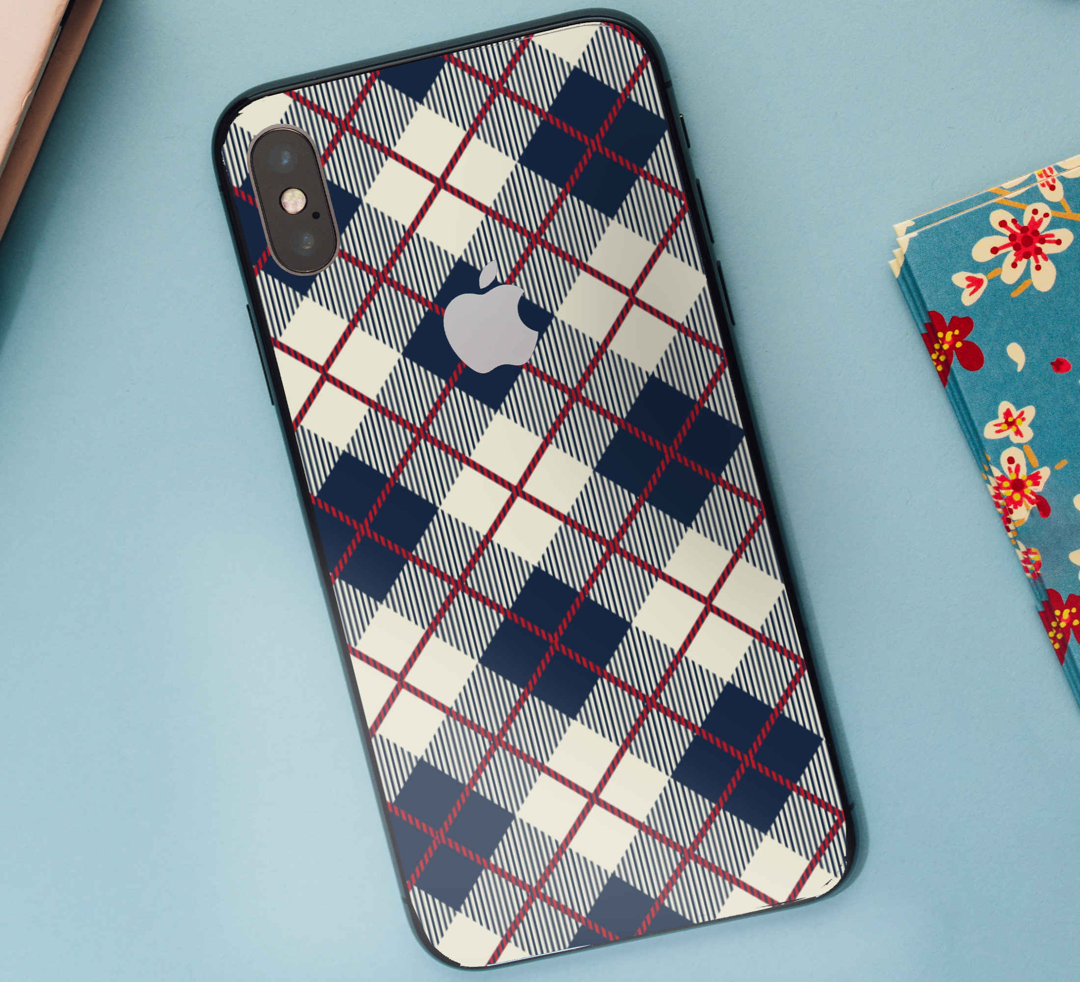 Adesivo iphone Classico motivo scozzese a quadri