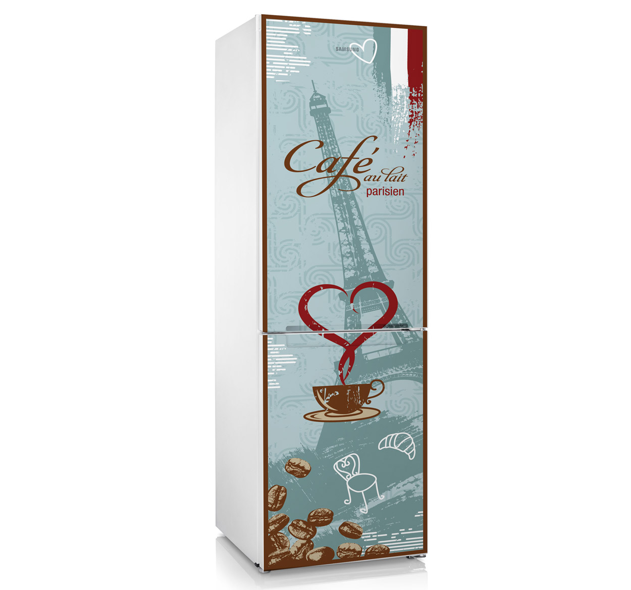 Sticker decorativo frigo café parisien