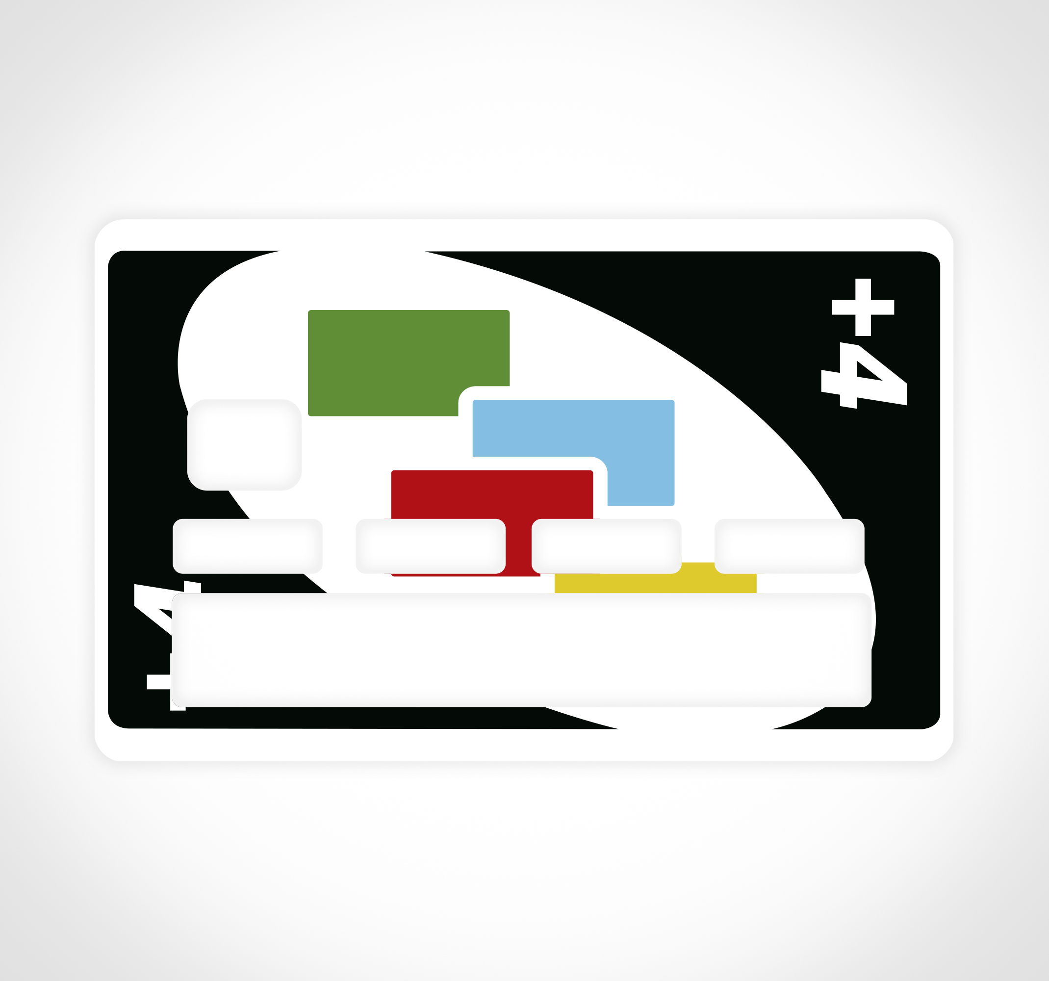 Adesivo per carta di credito +4 uno gioco di carte