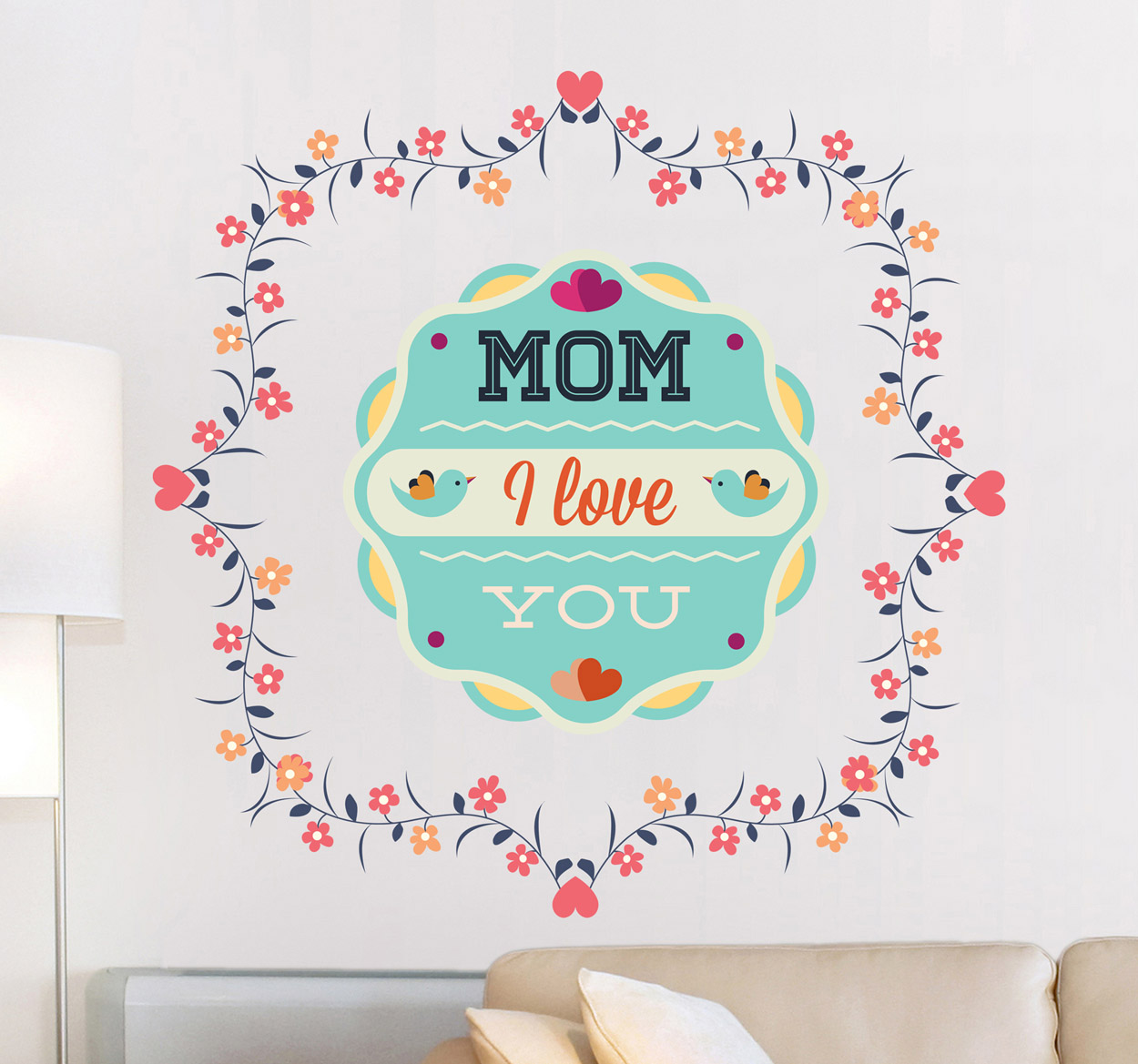 Tenstickers Sticker Mom I Love You