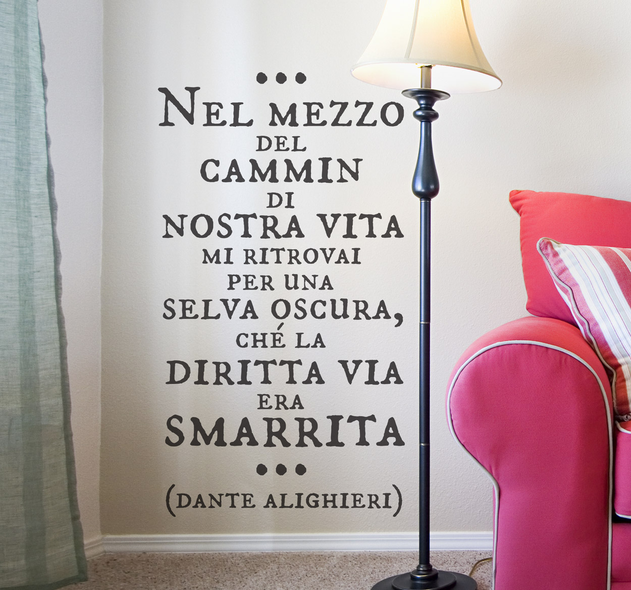 Sticker decorativo Dante Alighieri
