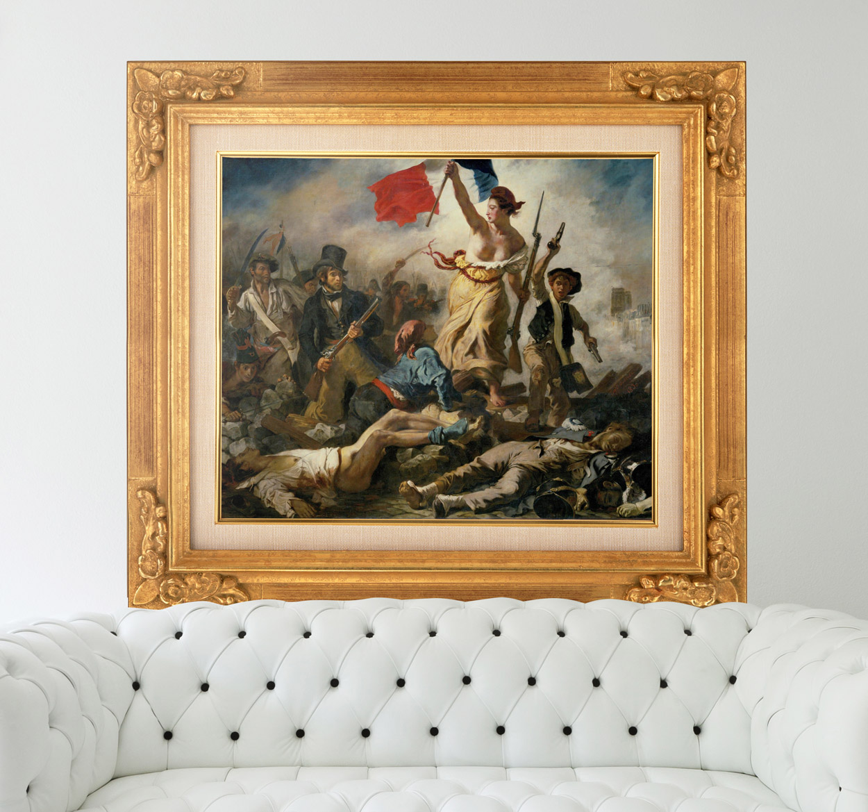 Adesivo 3D libertà Delacroix