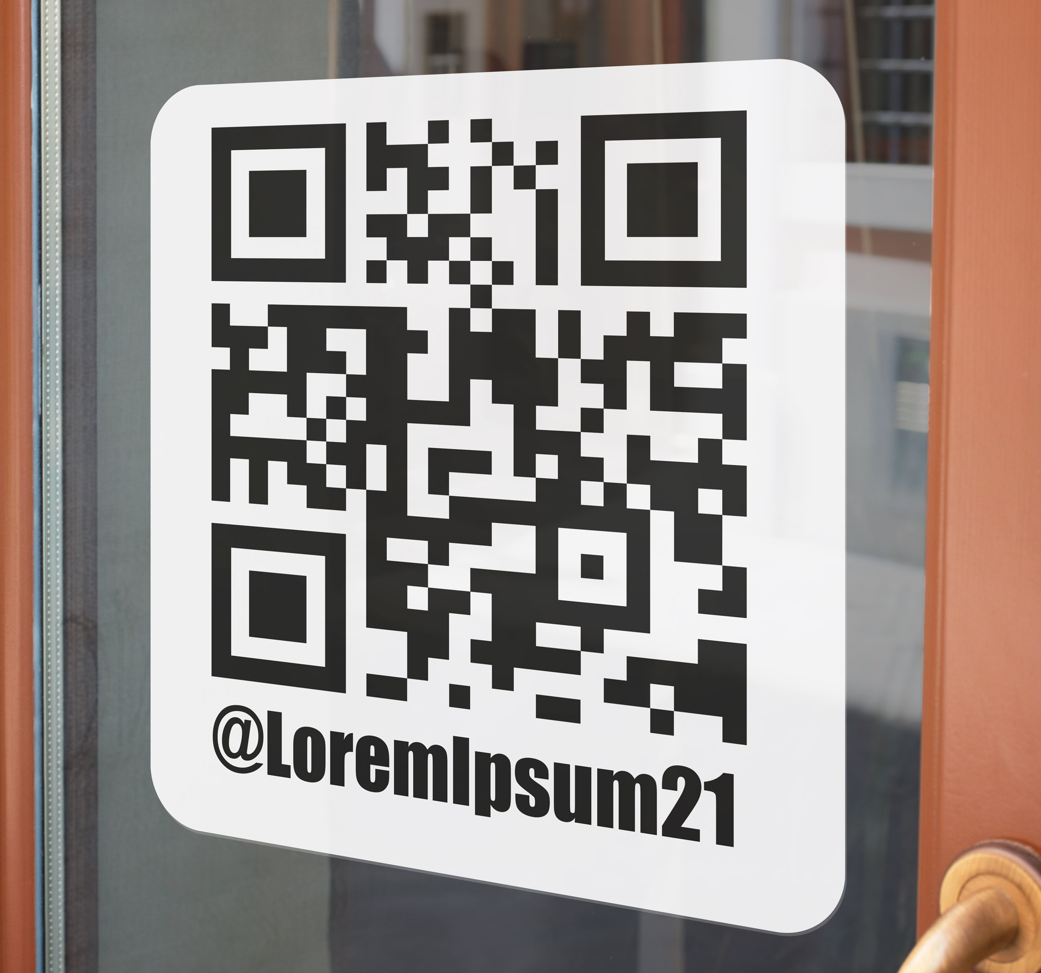 Adesivo personalizzato Codice qr di instagram