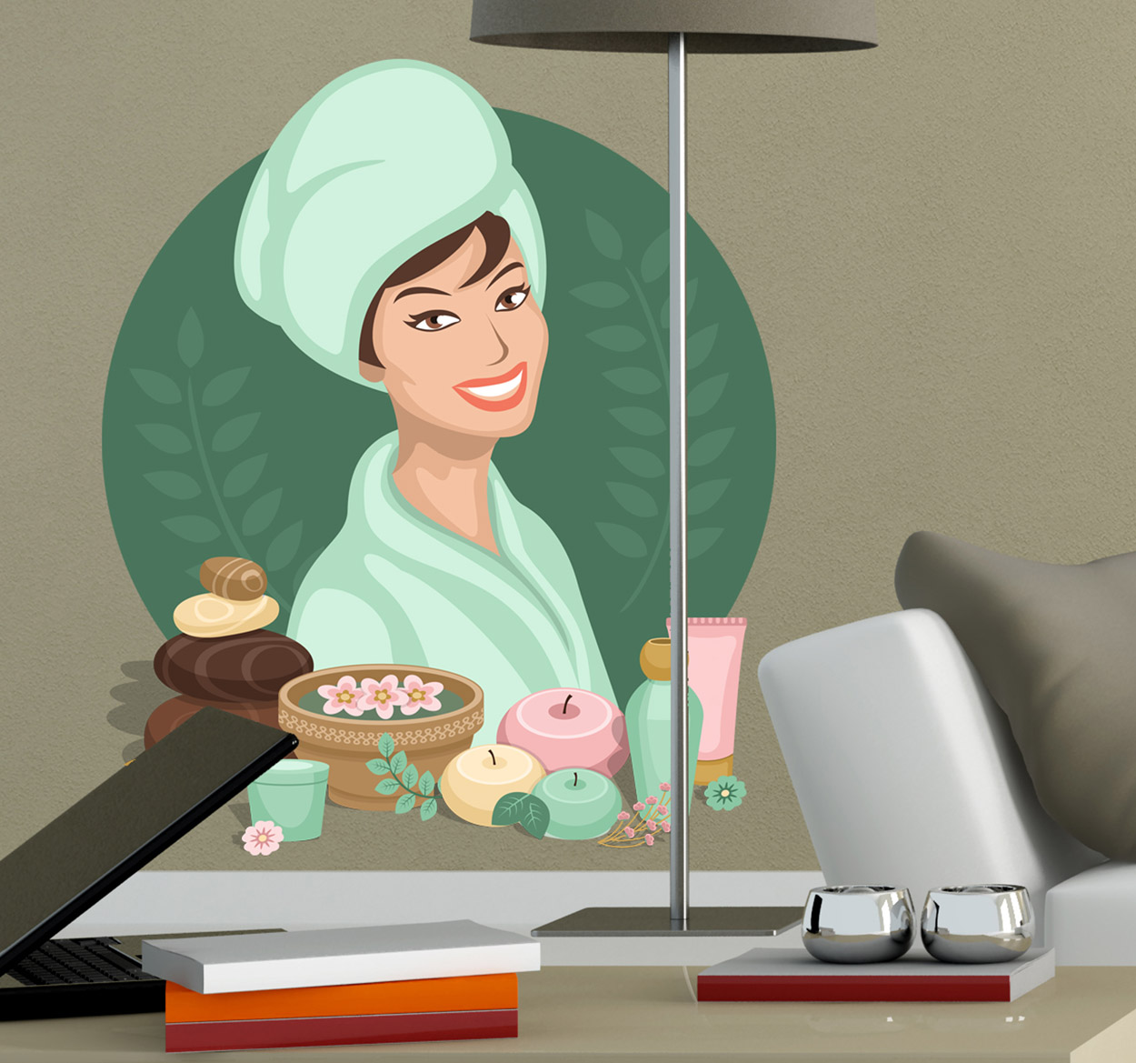 Tenstickers Muursticker Wellnes Spa