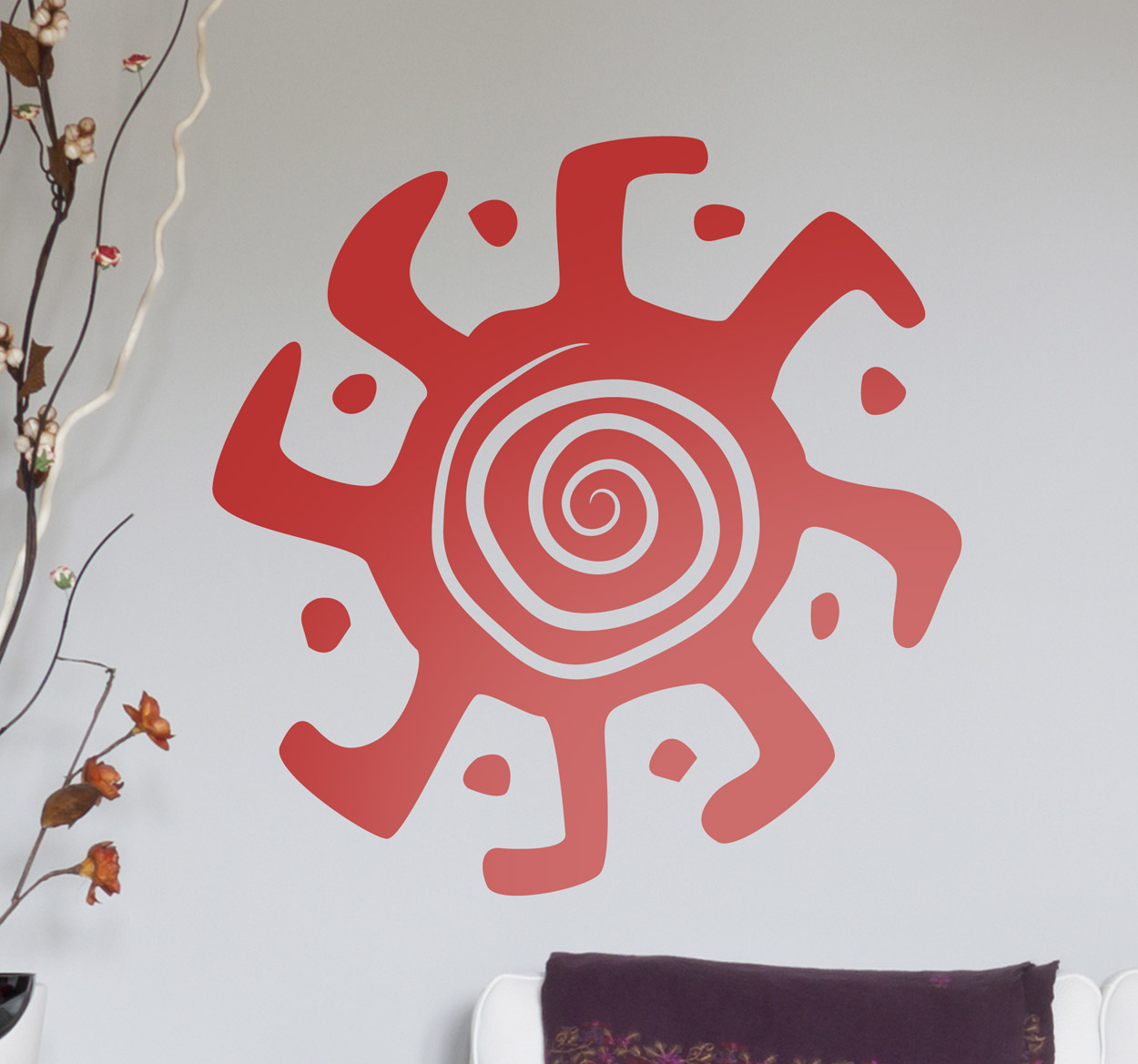 Vinilo para decoración espiral tribal