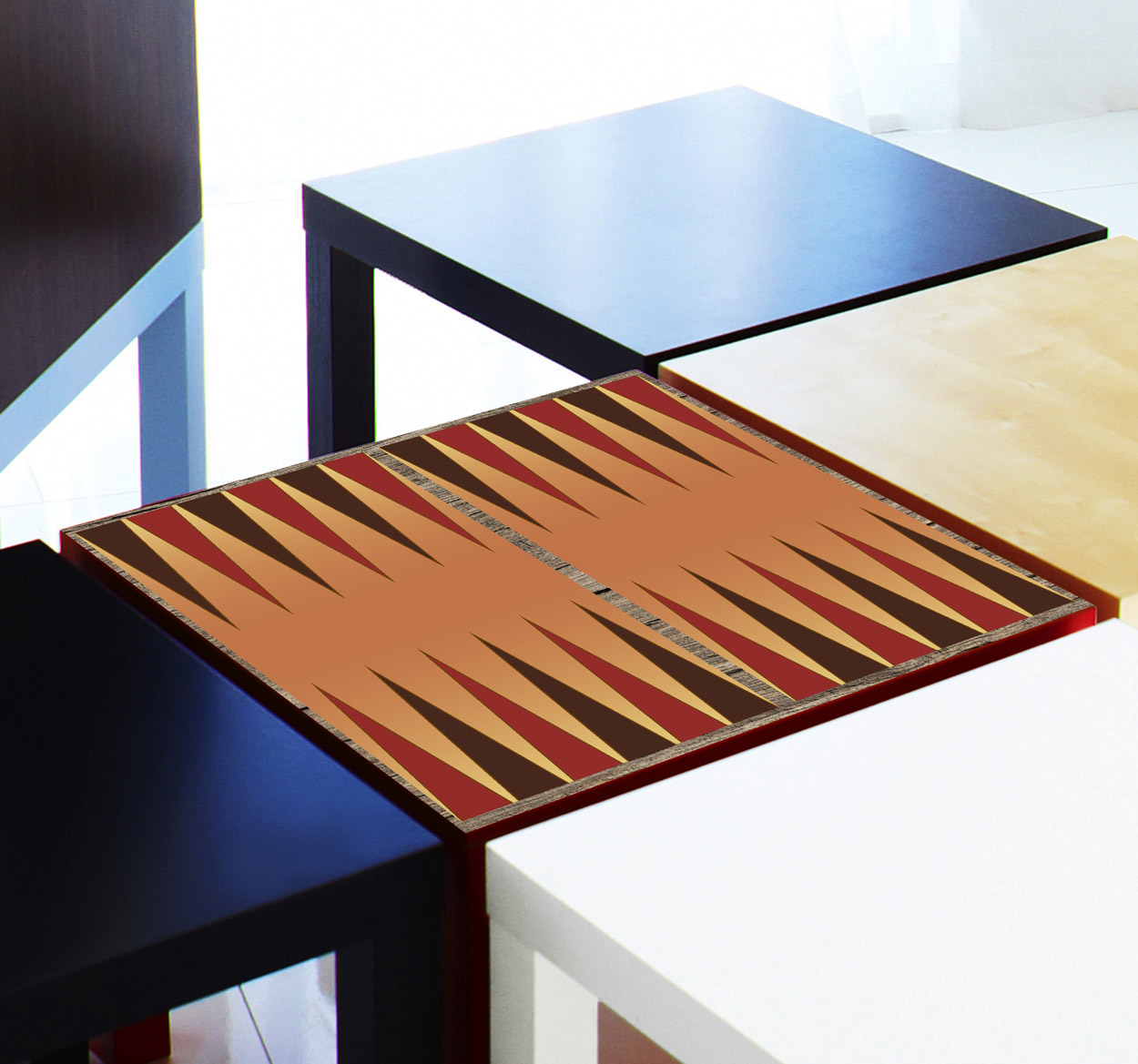 Backgammon board furniture sticker
