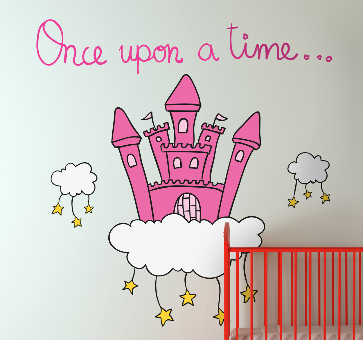 Tenstickers Sticker meisje once upon a time
