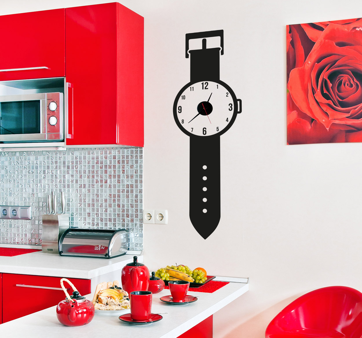 Tenstickers Klok sticker horloge