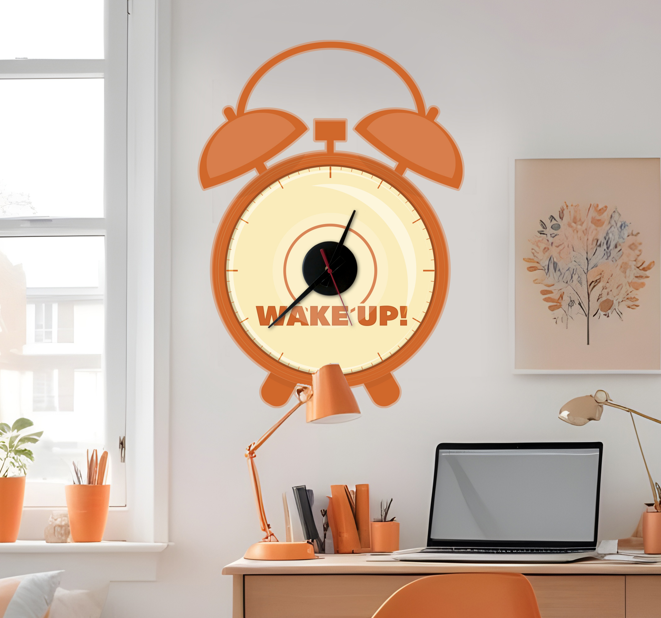 Sticker orologio sveglia