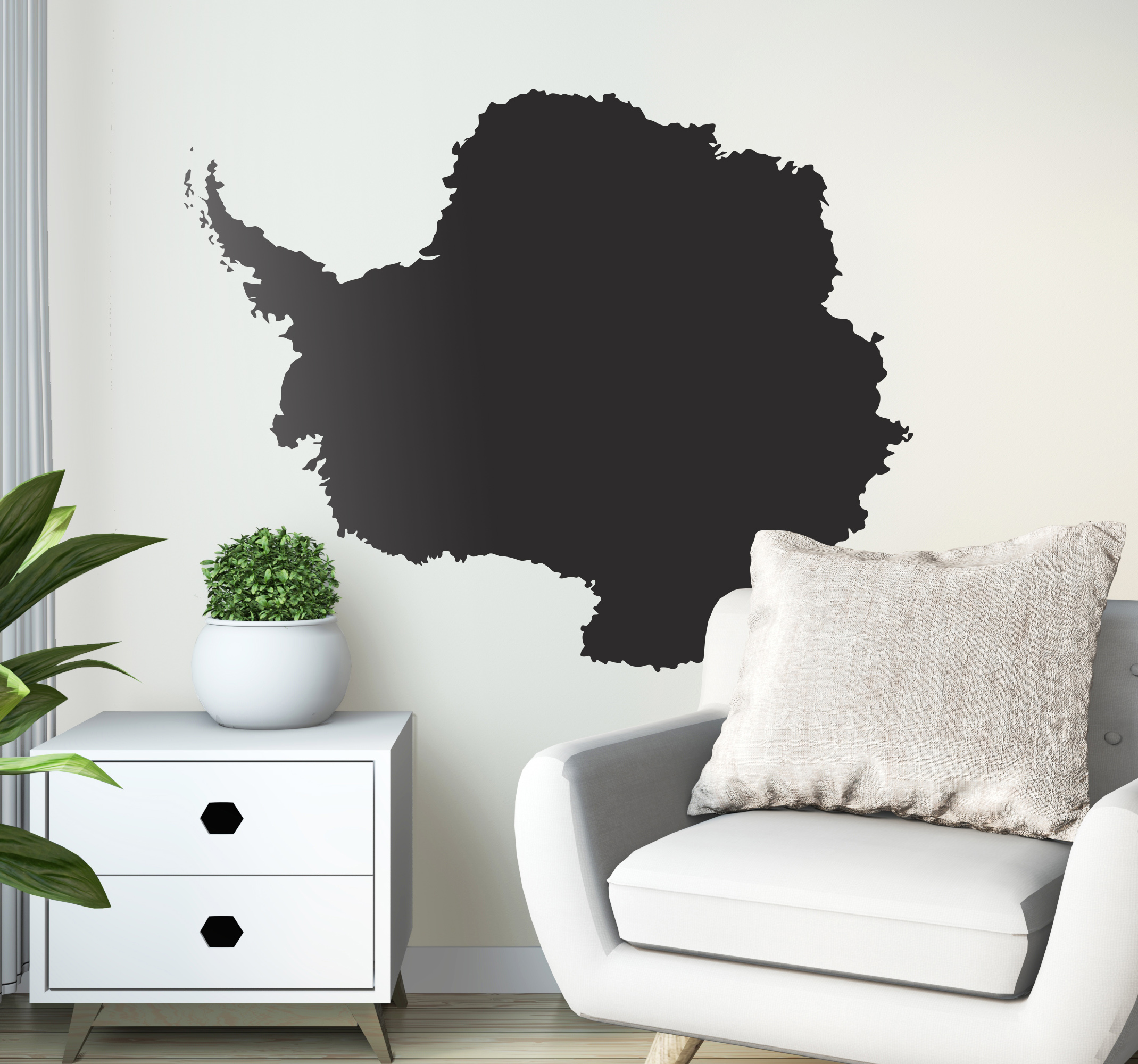 Tenstickers Sticker silhouette Antartica