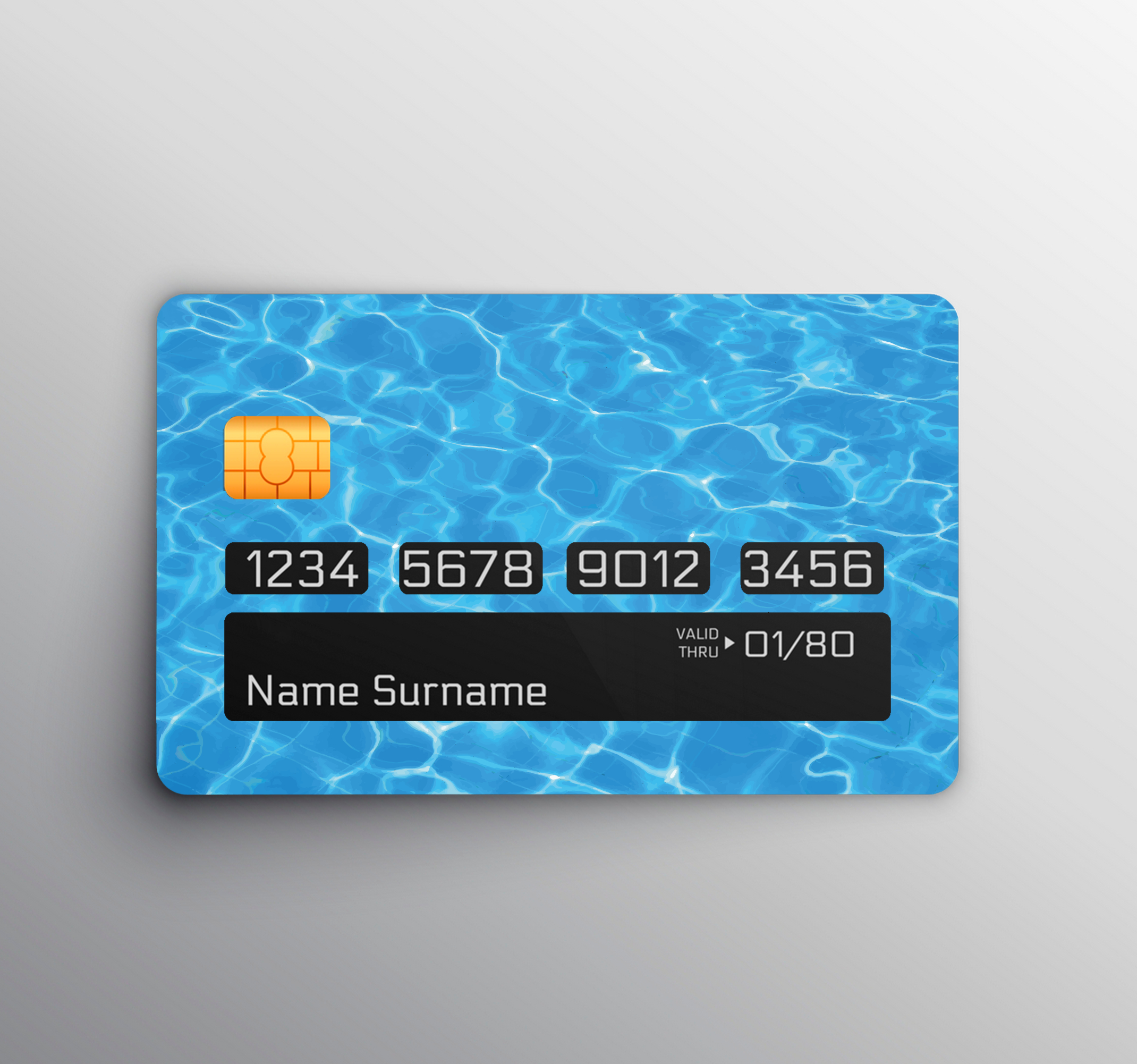 Adesivo per carta di credito Trama dell'acqua