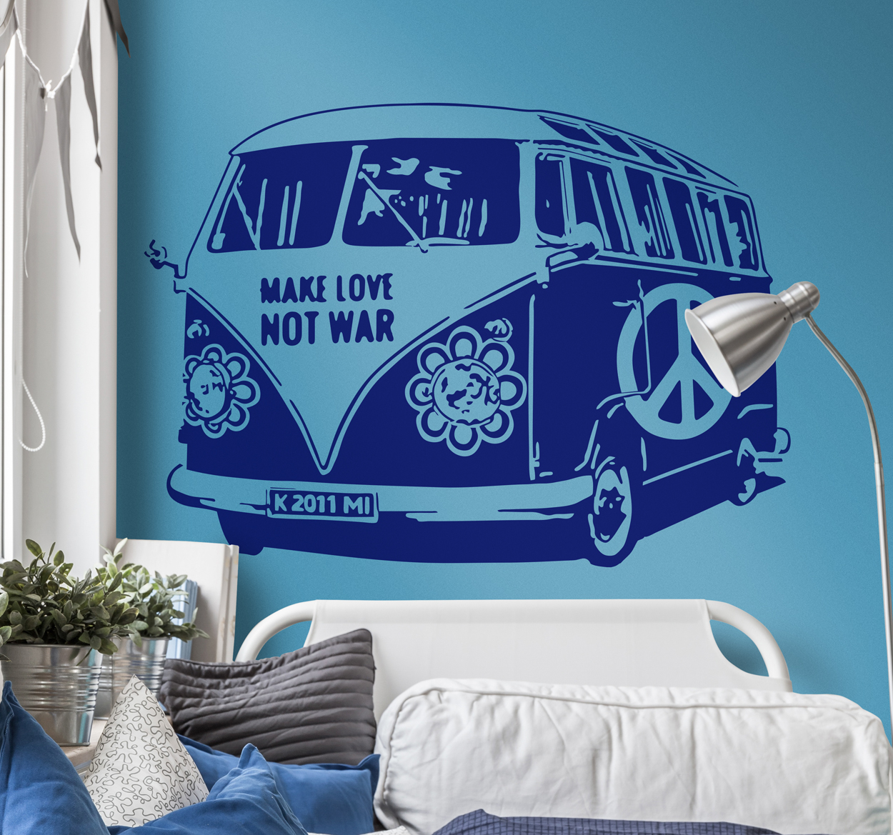 Wall sticker furgoncino Hippie