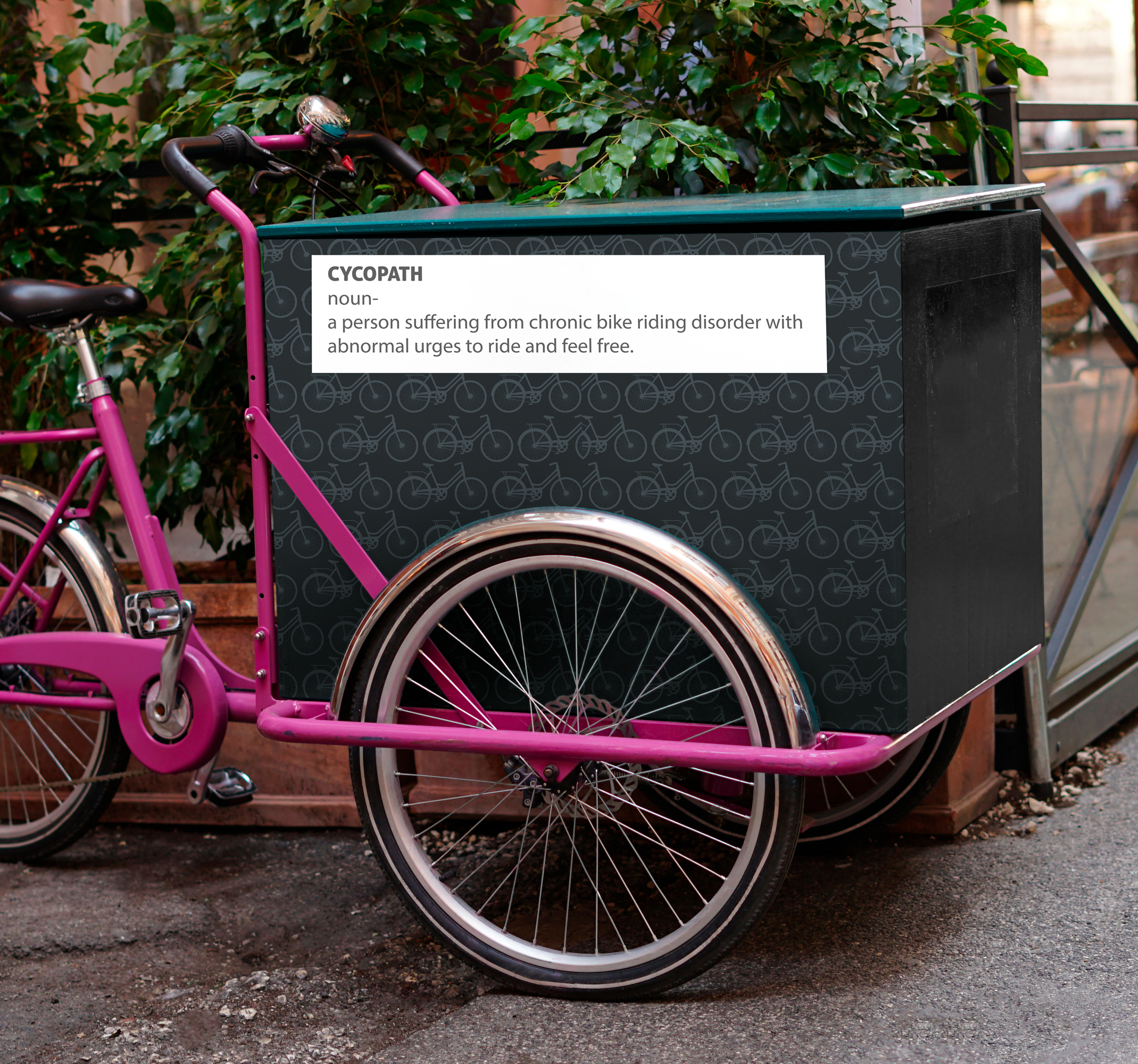 Cykopat offert för lastcykel cykel dekal