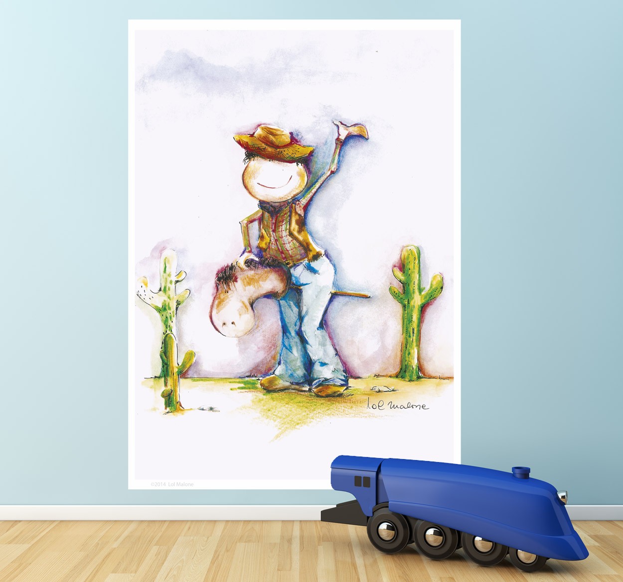 Tenstickers Cowboy paard sticker