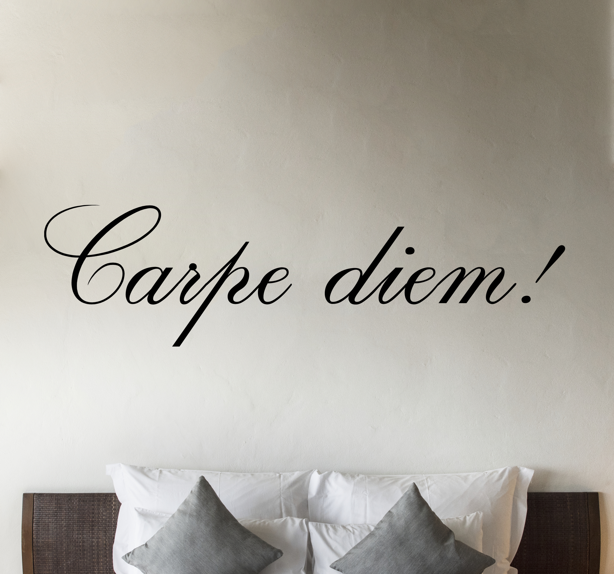 Motivatie muurstickers Carpe diem delicate dunne letters